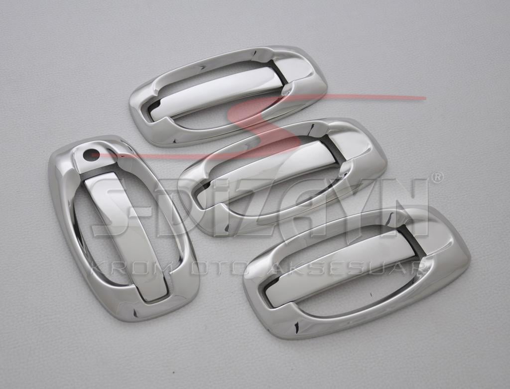 S-Dizayn Fiat Doblo Krom Kapı Kolu 4 Kapı 8 Prç 2010-2022 (Set)