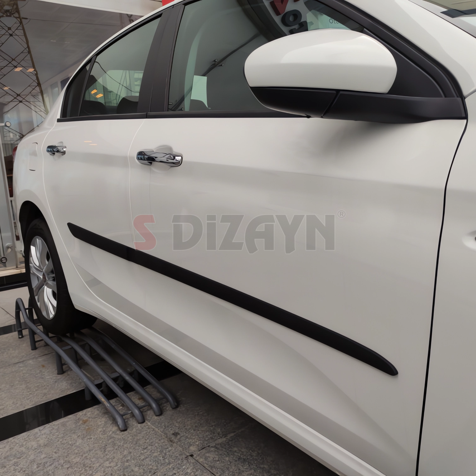 S-Dizayn Fiat Egea ABS Plastik Yan Kapı Koruma Çıtası 2015-2020 A+ Kalite