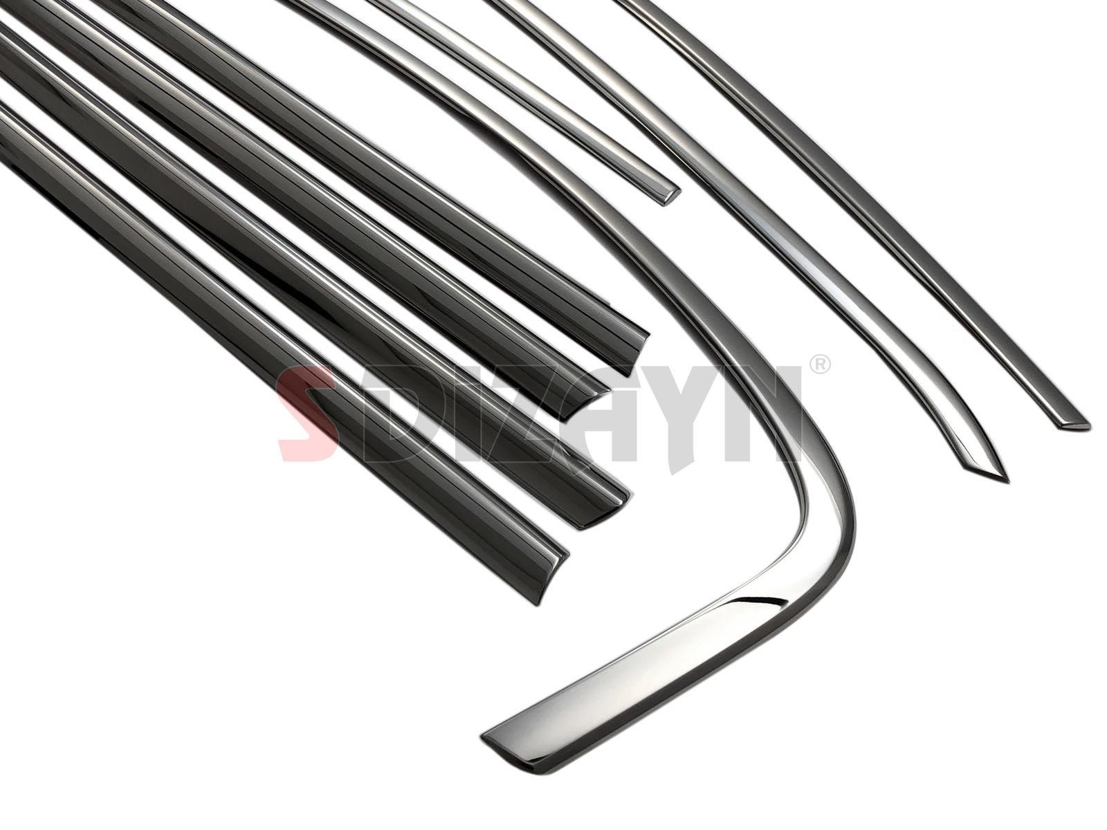 S-Dizayn Fiat Egea Cross Krom Cam Çerçevesi 8 Prç. 2020 Üzeri A+ Kalite