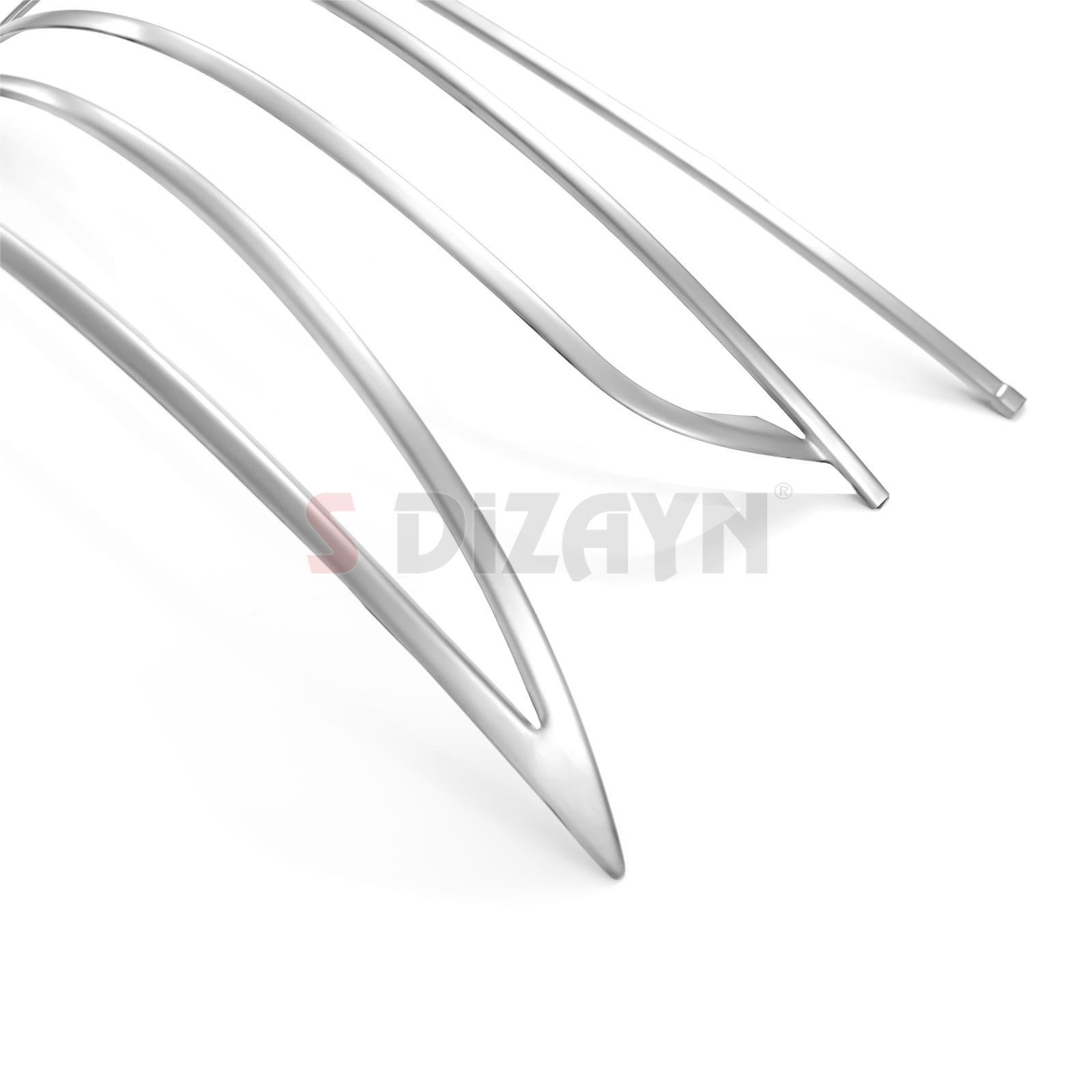 S-Dizayn Fiat Egea SD Krom Arka Tampon Difüzör Çıtası 3 Prç. 2015 Üzeri (Mat Krom) A+ Kalite