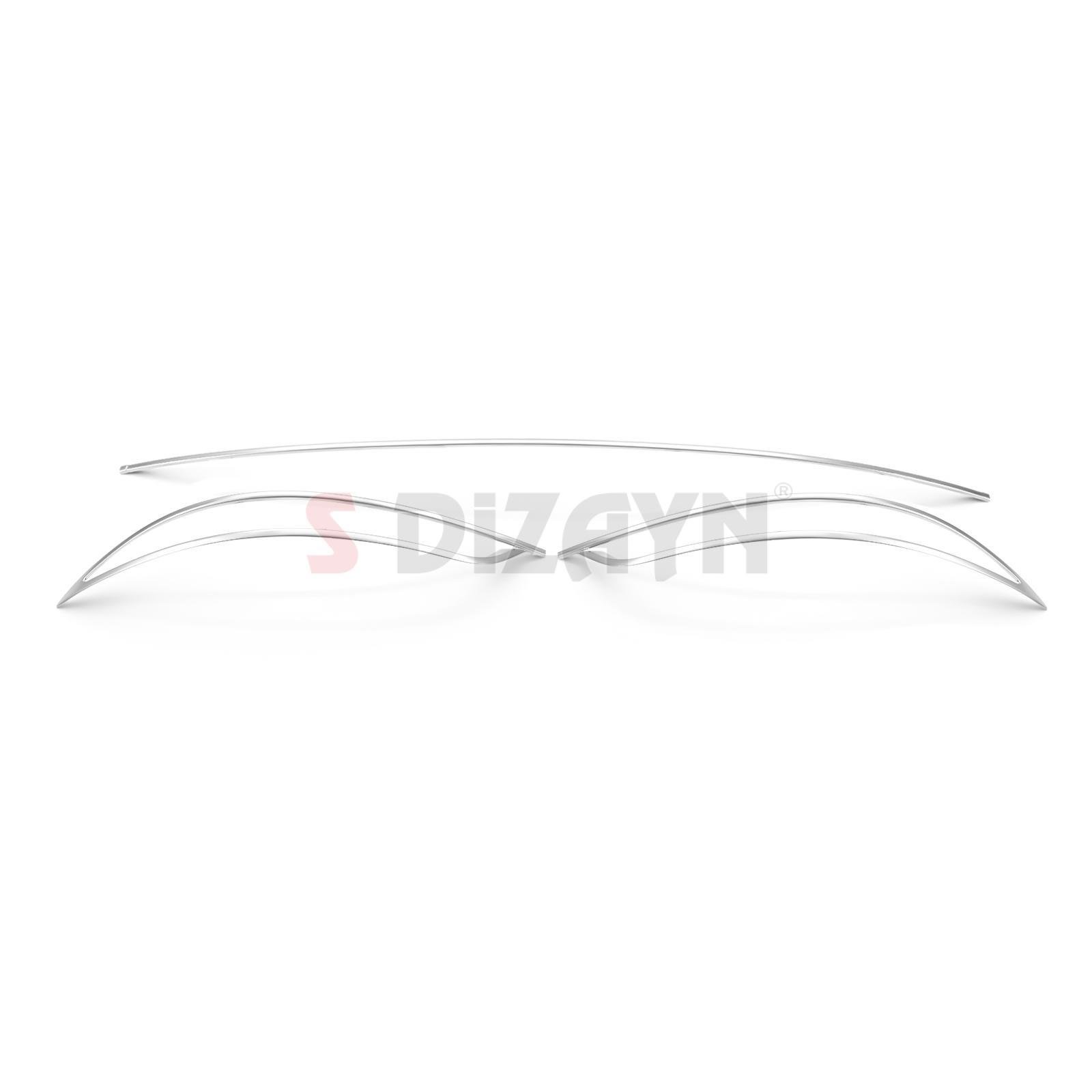 S-Dizayn Fiat Egea SD Krom Arka Tampon Difüzör Çıtası 3 Prç. 2015 Üzeri A+ Kalite