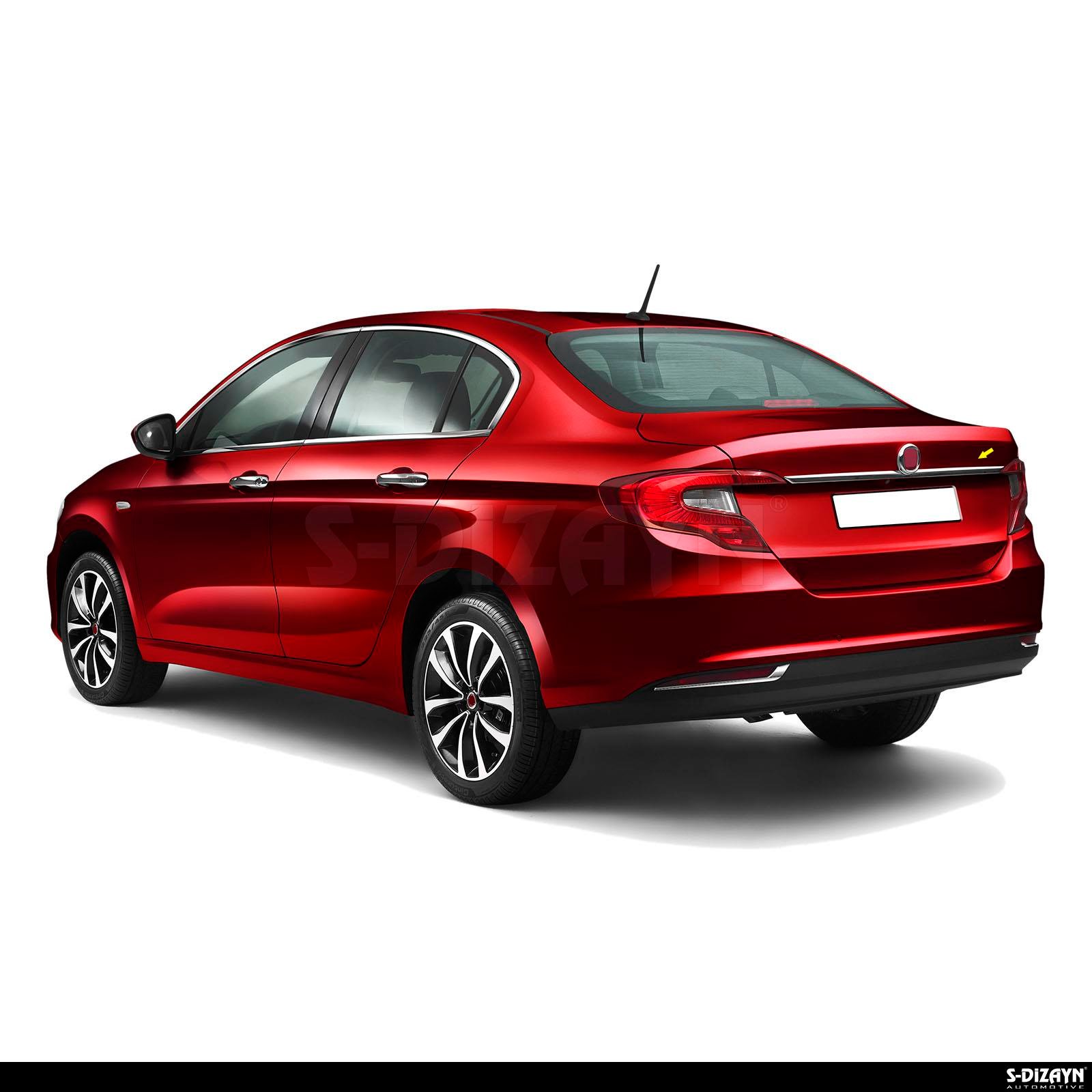 S-Dizayn Fiat Egea SD Krom Bagaj Çıtası 2015 Üzeri A+ Kalite (Mat Krom)