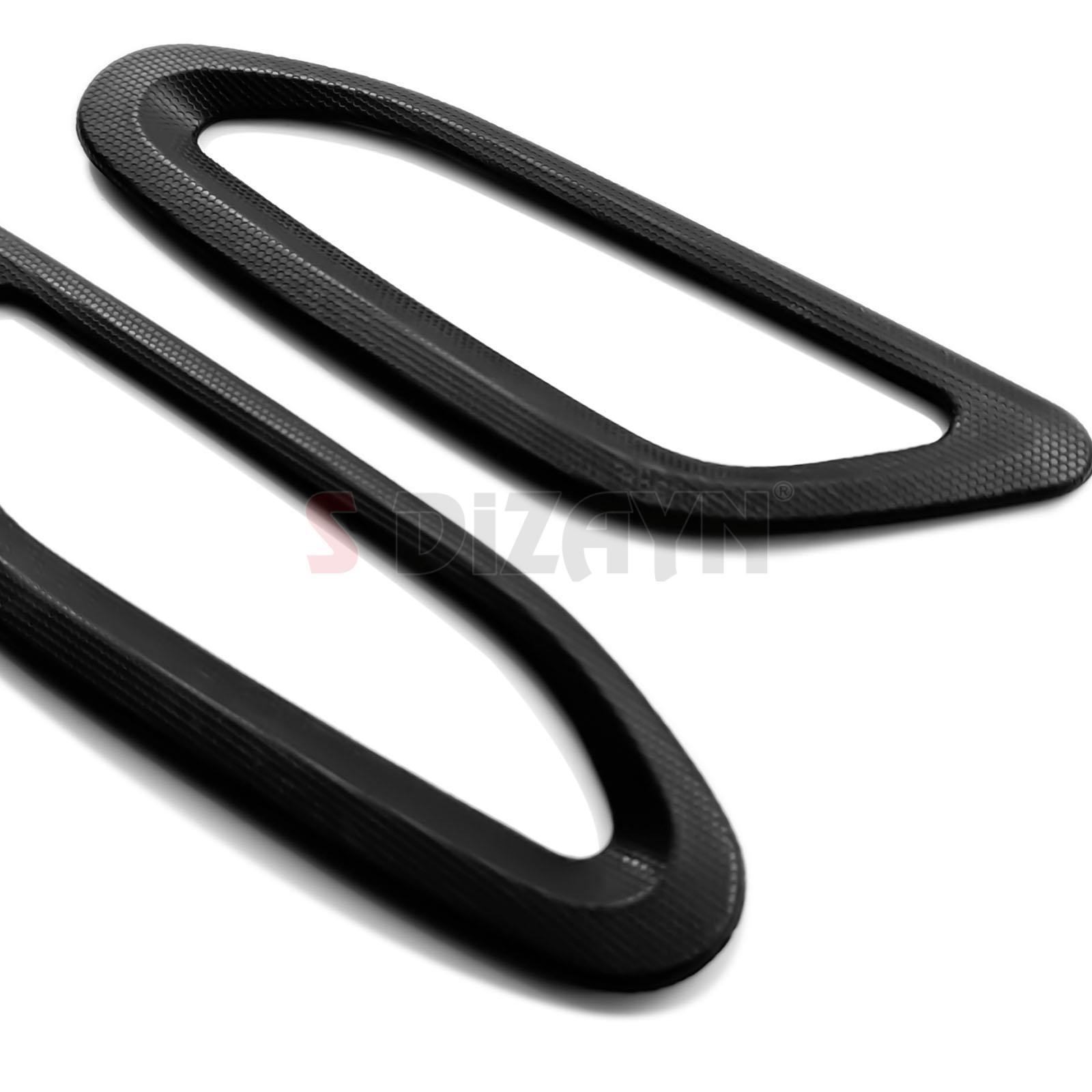 S-Dizayn Fiat Egea Siyah ABS Plastik Sinyal Çerçevesi 2 Prç. ABS Plastik Dolgulu 2015 Üzeri A+ Kalite