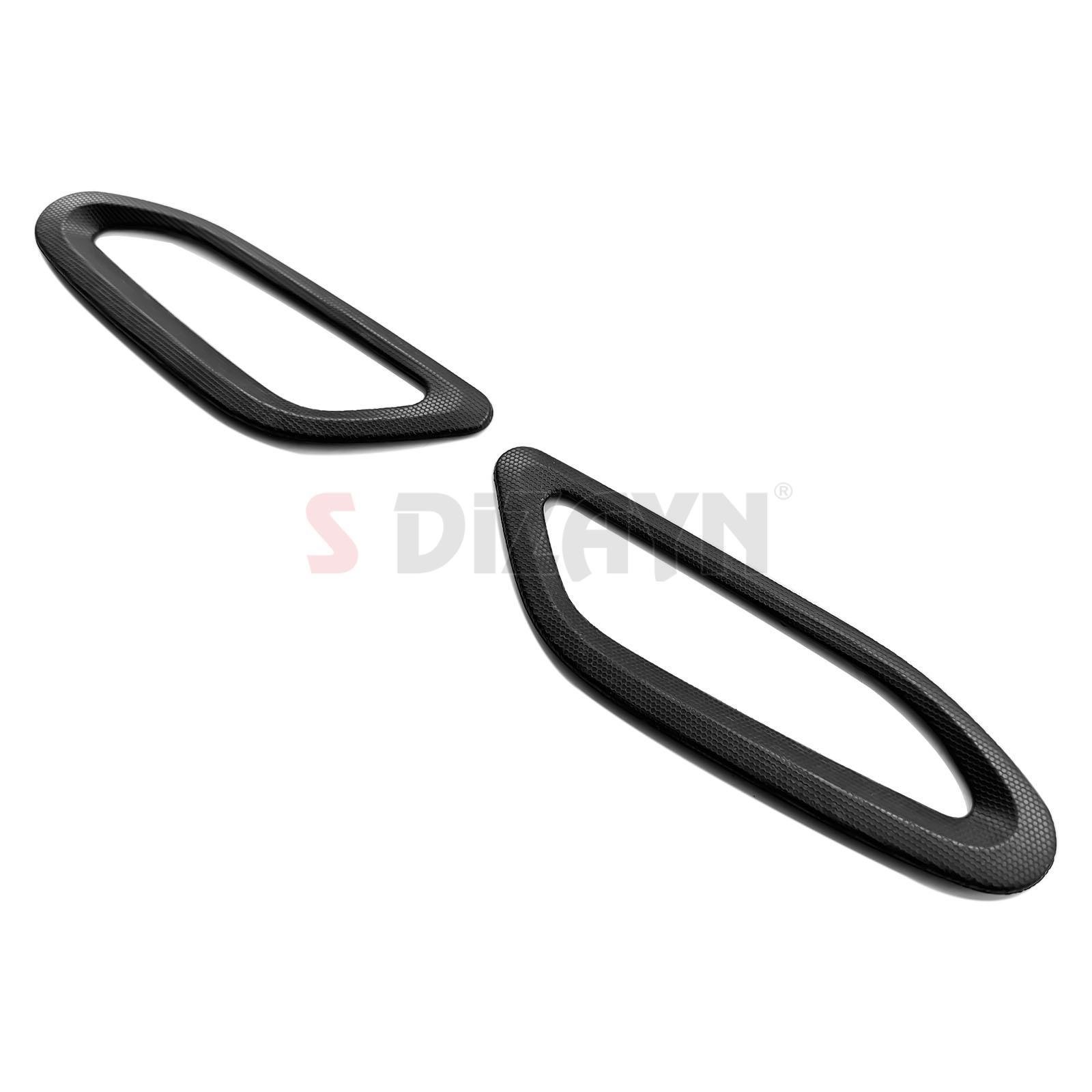 S-Dizayn Fiat Egea Siyah ABS Plastik Sinyal Çerçevesi 2 Prç. ABS Plastik Dolgulu 2015 Üzeri A+ Kalite