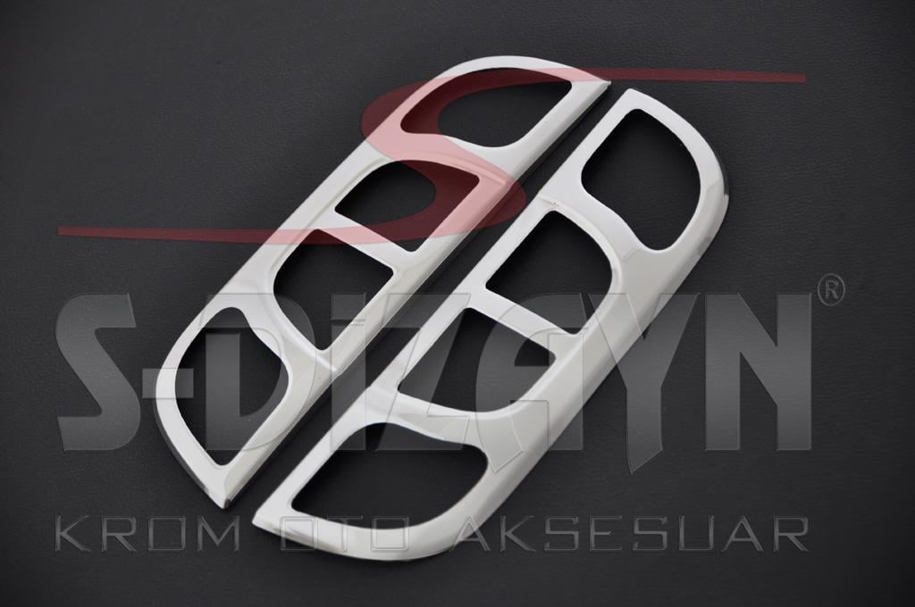S-Dizayn Fiat Fiorino Krom Stop Çerçevesi 2 Prç 2008-2016