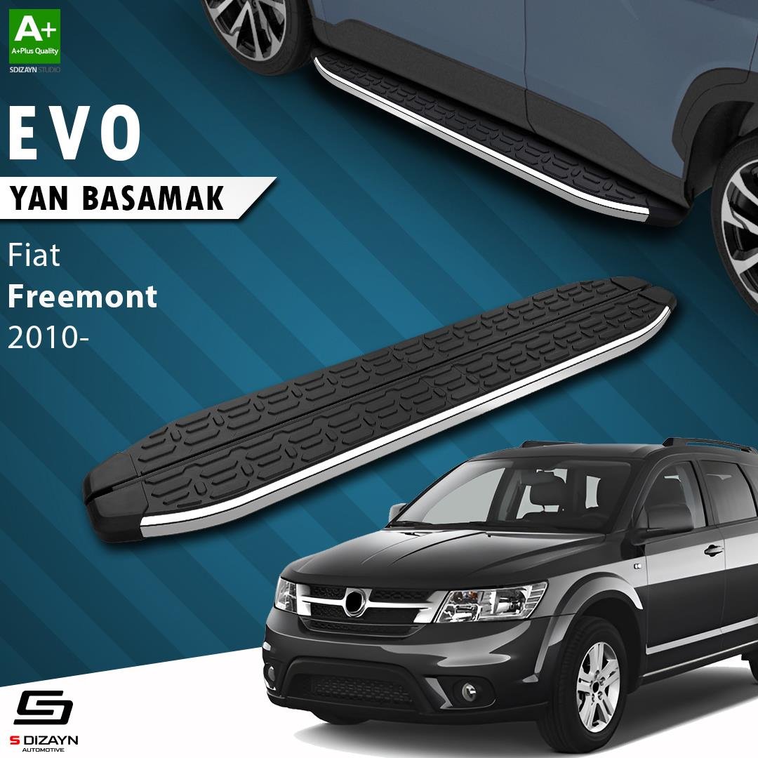 S-Dizayn Fiat Freemont Evo Krom Yan Basamak 183 Cm 2010-2020 A+ Kalite