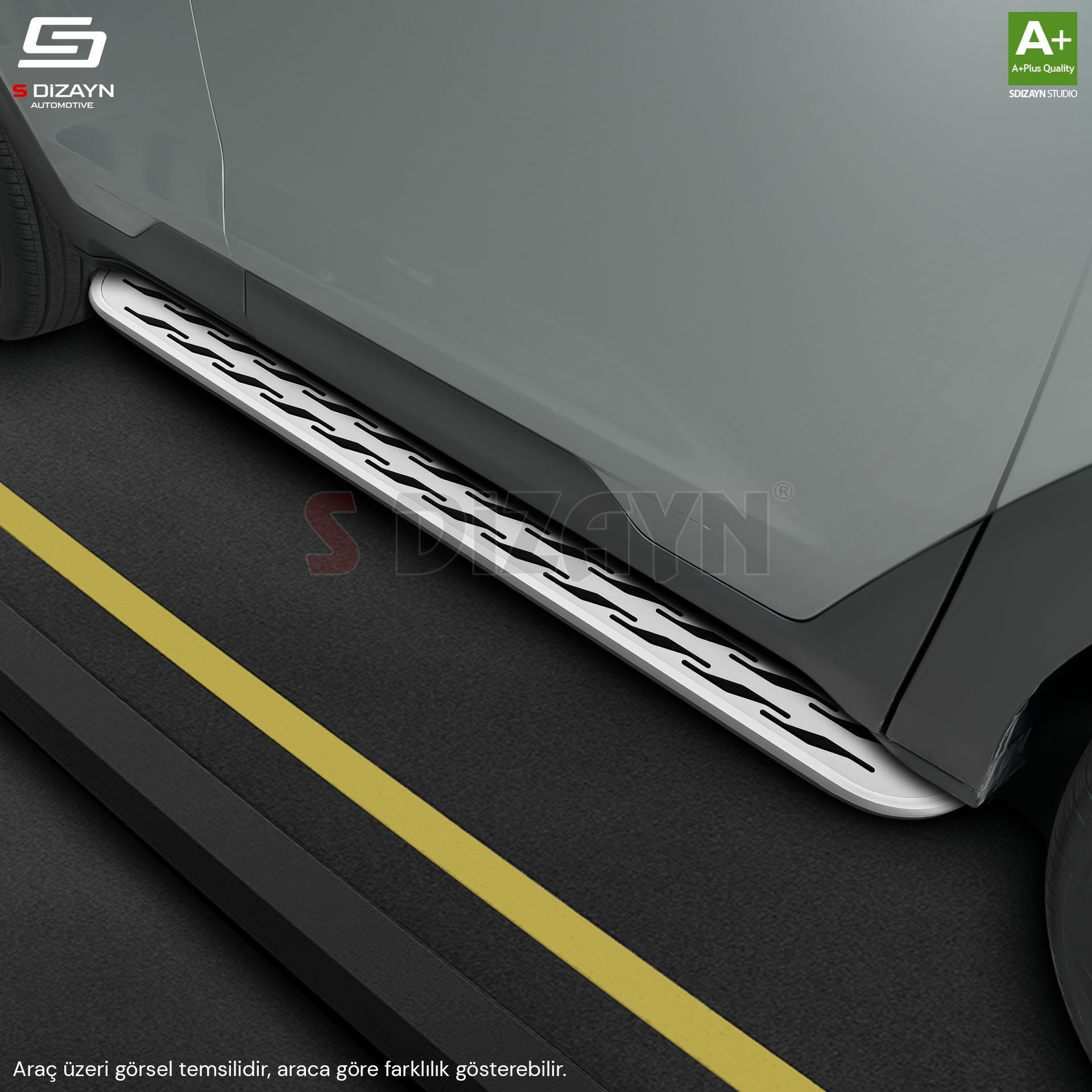 S-Dizayn Fiat Freemont OEM Still Pro V2 Aluminyum Yan Basamak 183 Cm 2010-2020 A+ Kalite