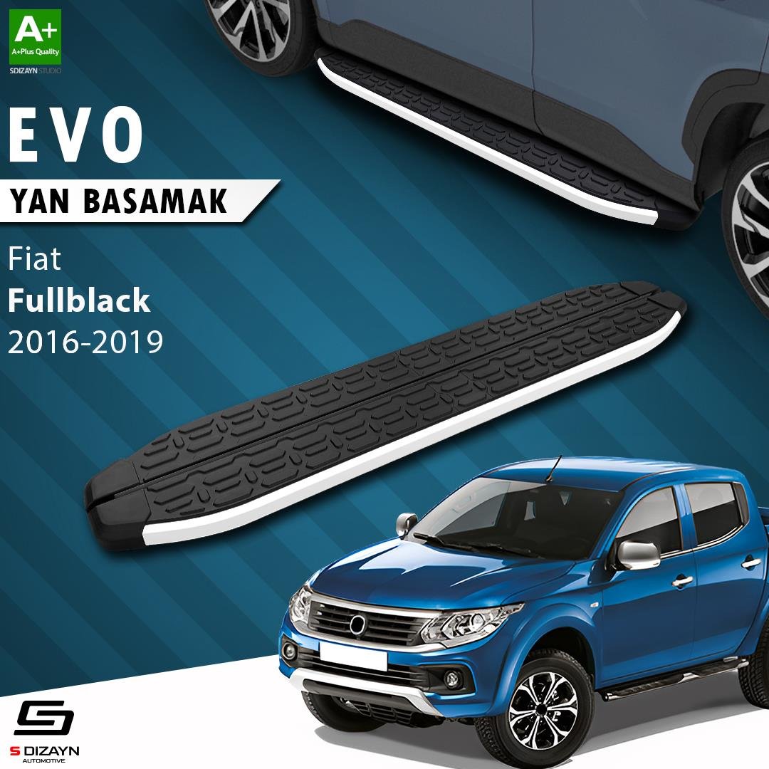 S-Dizayn Fiat Fullback Evo Aluminyum Yan Basamak 193 Cm 2016-2019 A+ Kalite