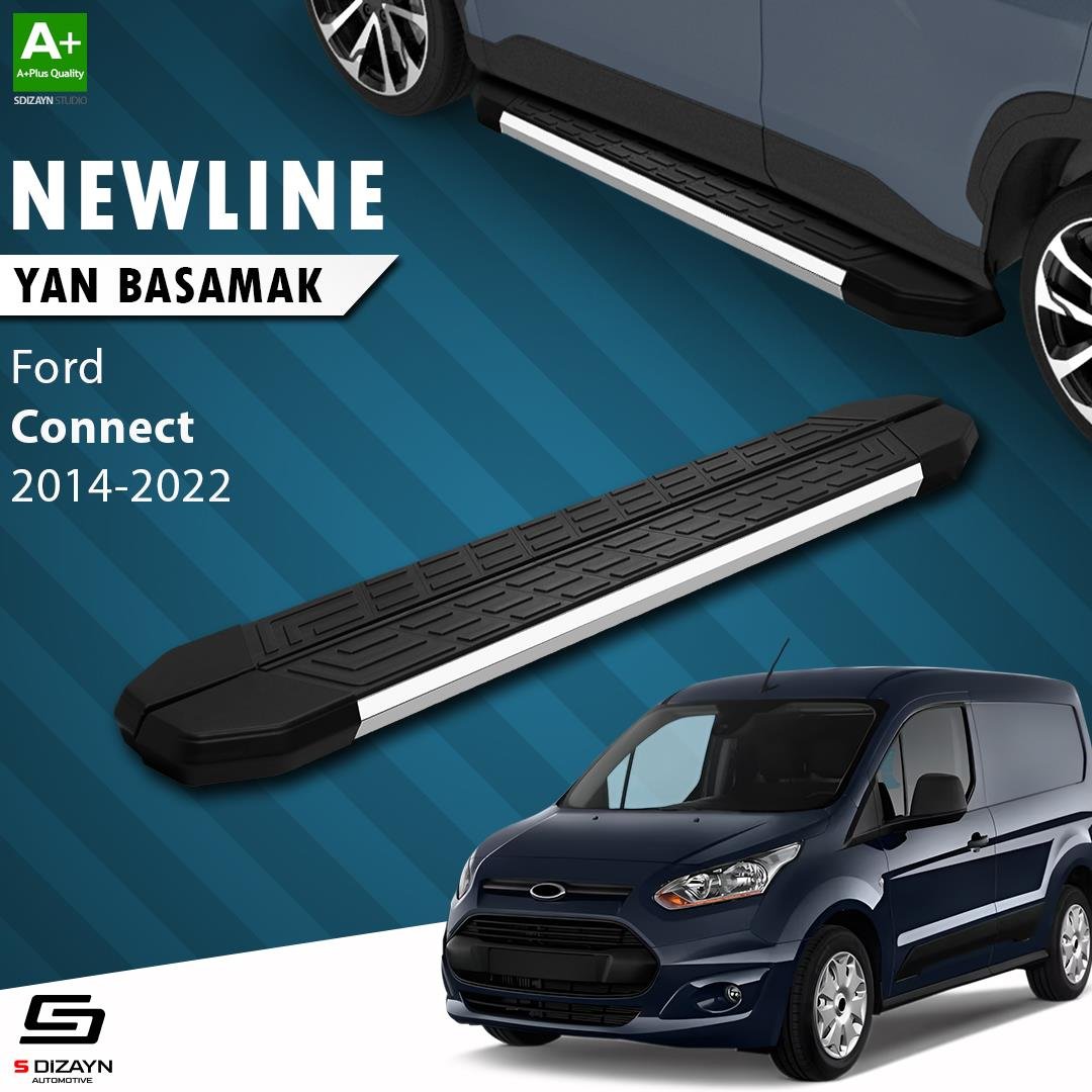S-Dizayn Ford Connect 2 NewLine Krom Yan Basamak 183 Cm 2014-2023 A+ Kalite
