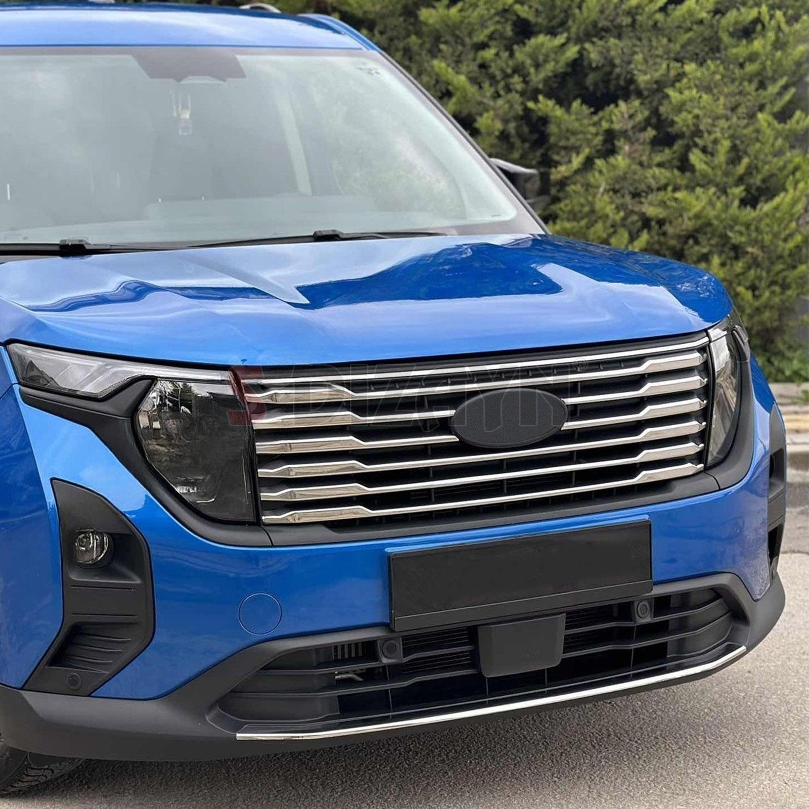 S-Dizayn Ford Courier Krom Ön Panjur 8 Prç. 2023 Üzeri A+ Kalite