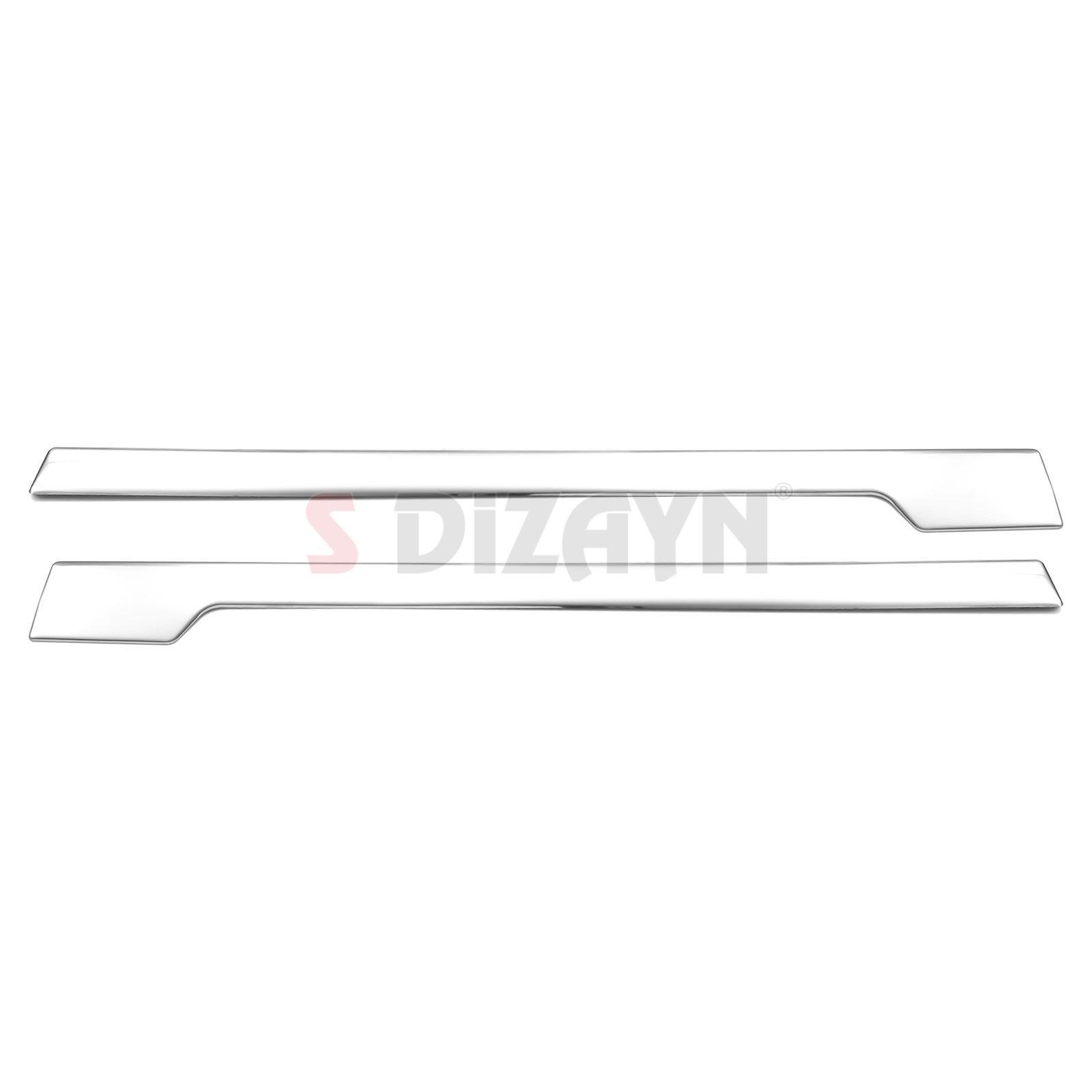 S-Dizayn Ford Courier Krom Sürgülü Kapı Çıtası 2 Prç. 2023 Üzeri A+ Kalite