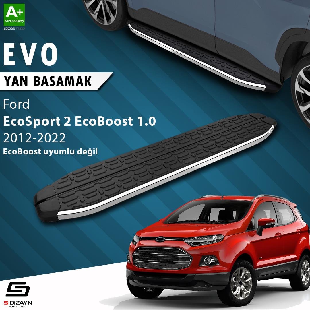 S-Dizayn Ford EcoSport 2 Evo Krom Yan Basamak 173 Cm 2012-2022 A+ Kalite