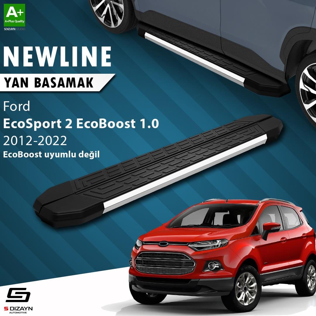 S-Dizayn Ford EcoSport 2 NewLine Krom Yan Basamak 173 Cm 2012-2022 A+ Kalite