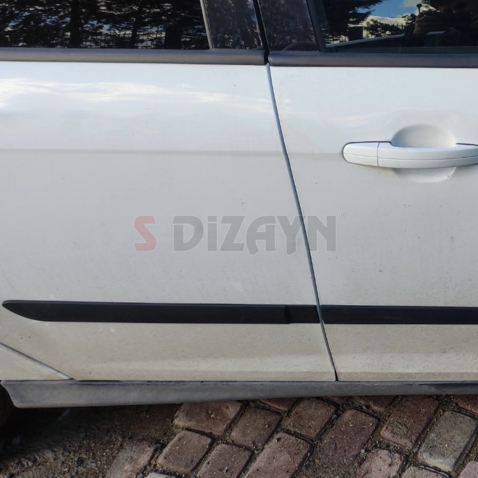 S-Dizayn Ford Focus ABS Plastik Yan Kapı Koruma Çıtası 2011-2019 A+ Kalite