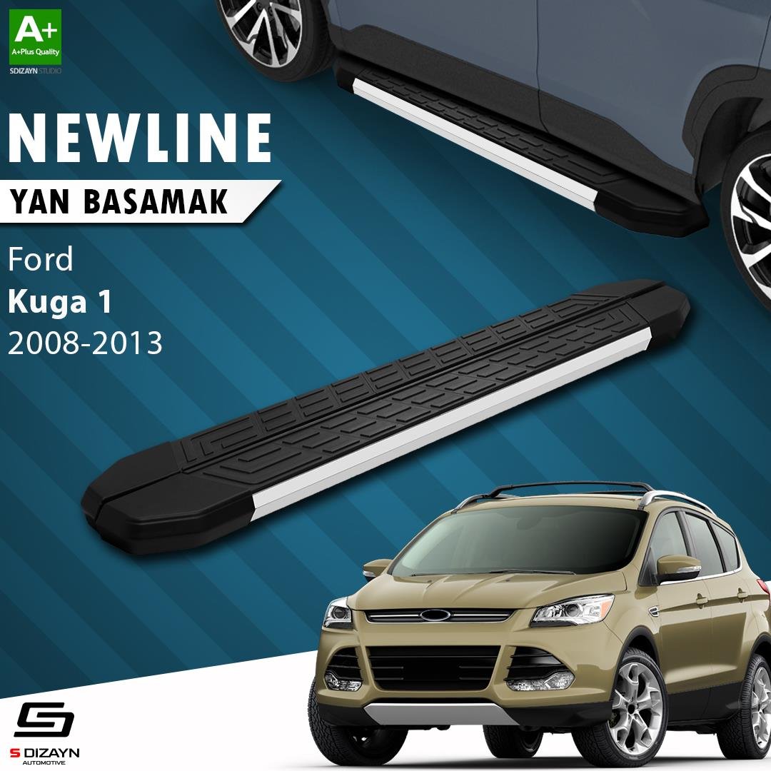 S-Dizayn Ford Kuga 1 NewLine Aluminyum Yan Basamak 183 Cm 2008-2012 A+ Kalite
