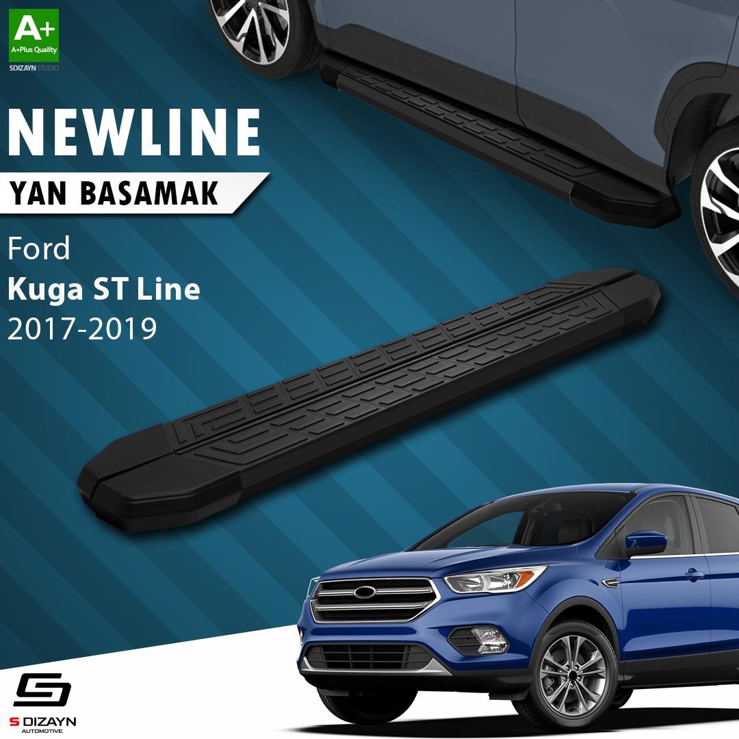 S-Dizayn Ford Kuga 2 ST-Line NewLine Siyah Yan Basamak 183 Cm 2017-2019 A+ Kalite