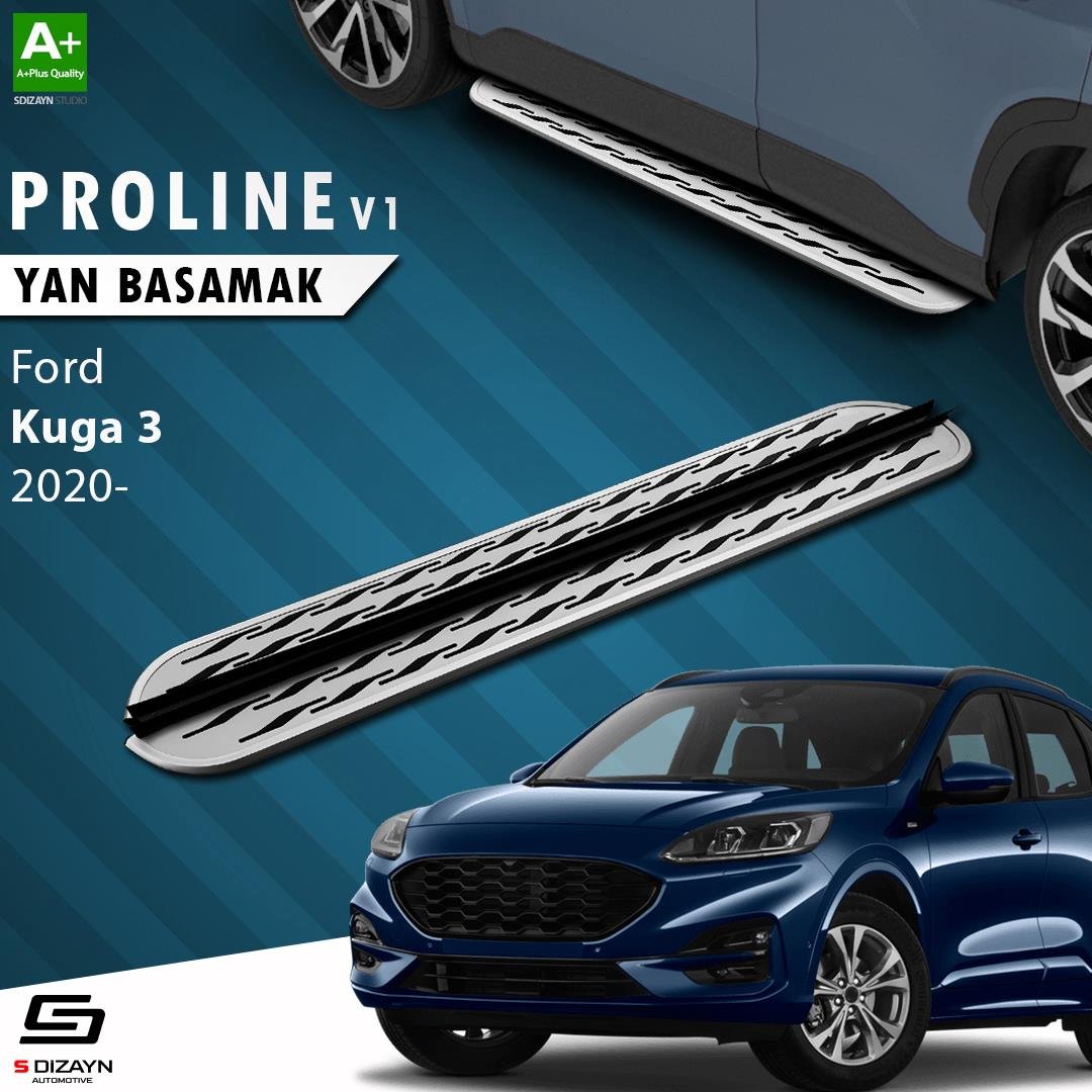 S-Dizayn Ford Kuga 3 OEM Still Pro V2 Aluminyum Yan Basamak 183 Cm 2020 Üzeri A+ Kalite