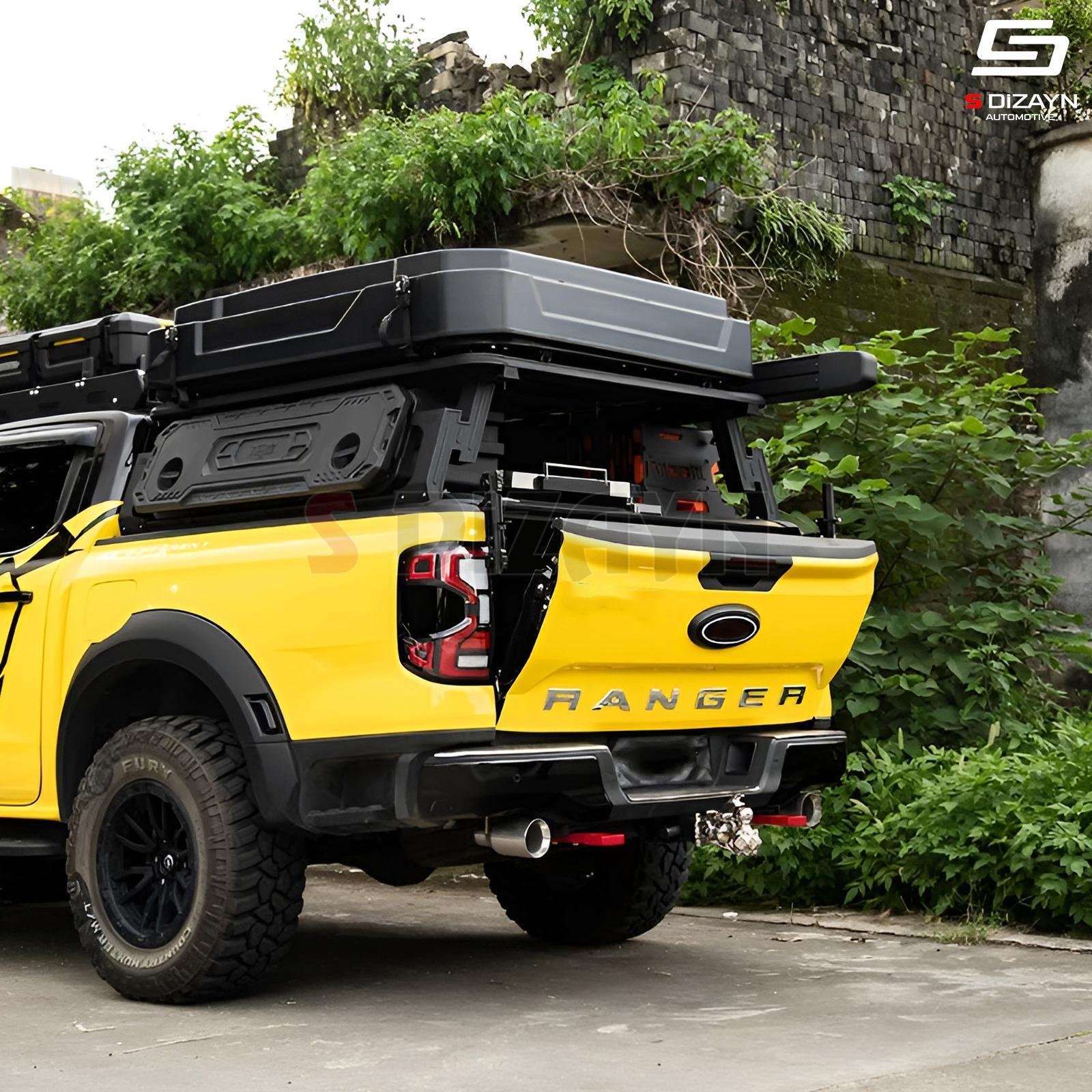 S-Dizayn Ford Ranger 4 Bagaj Kapağı Amortisörü 2 Prç. 2023 Üzeri A+ Kalite