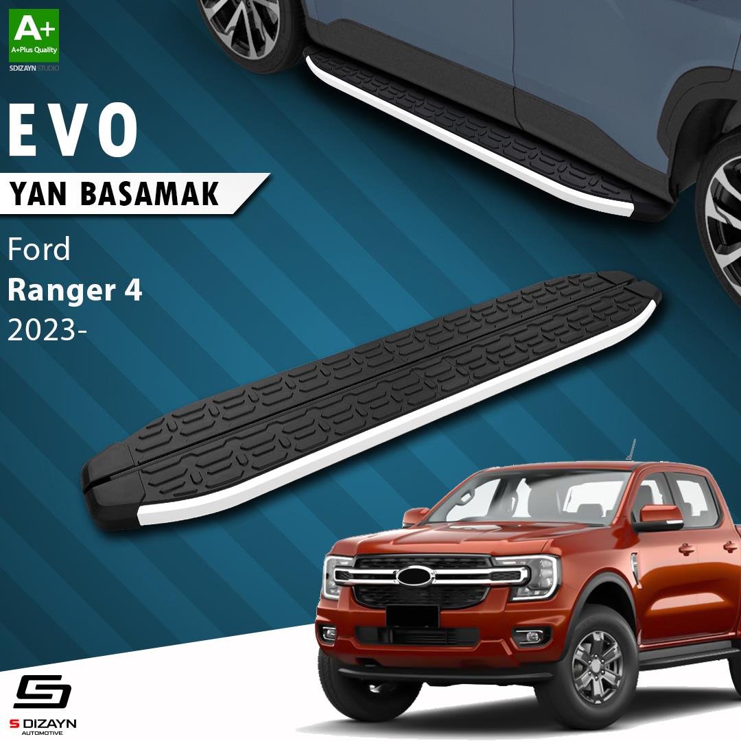 S-Dizayn Ford Ranger 4 Evo Aluminyum Yan Basamak 203 Cm 2023 Üzeri A+ Kalite