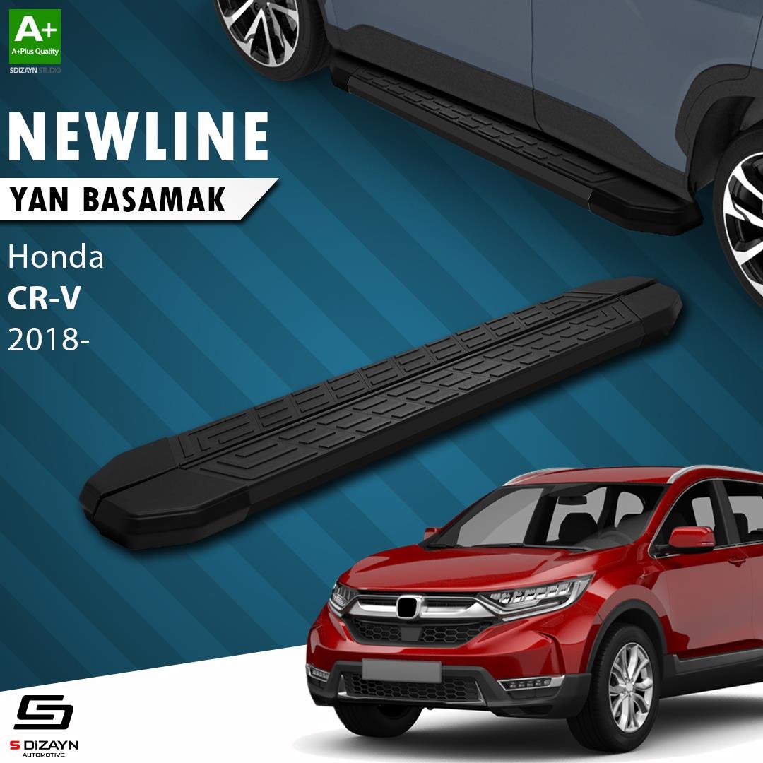 S-Dizayn Honda CR-V 5 NewLine Siyah Yan Basamak 173 Cm 2018-2022 A+ Kalite