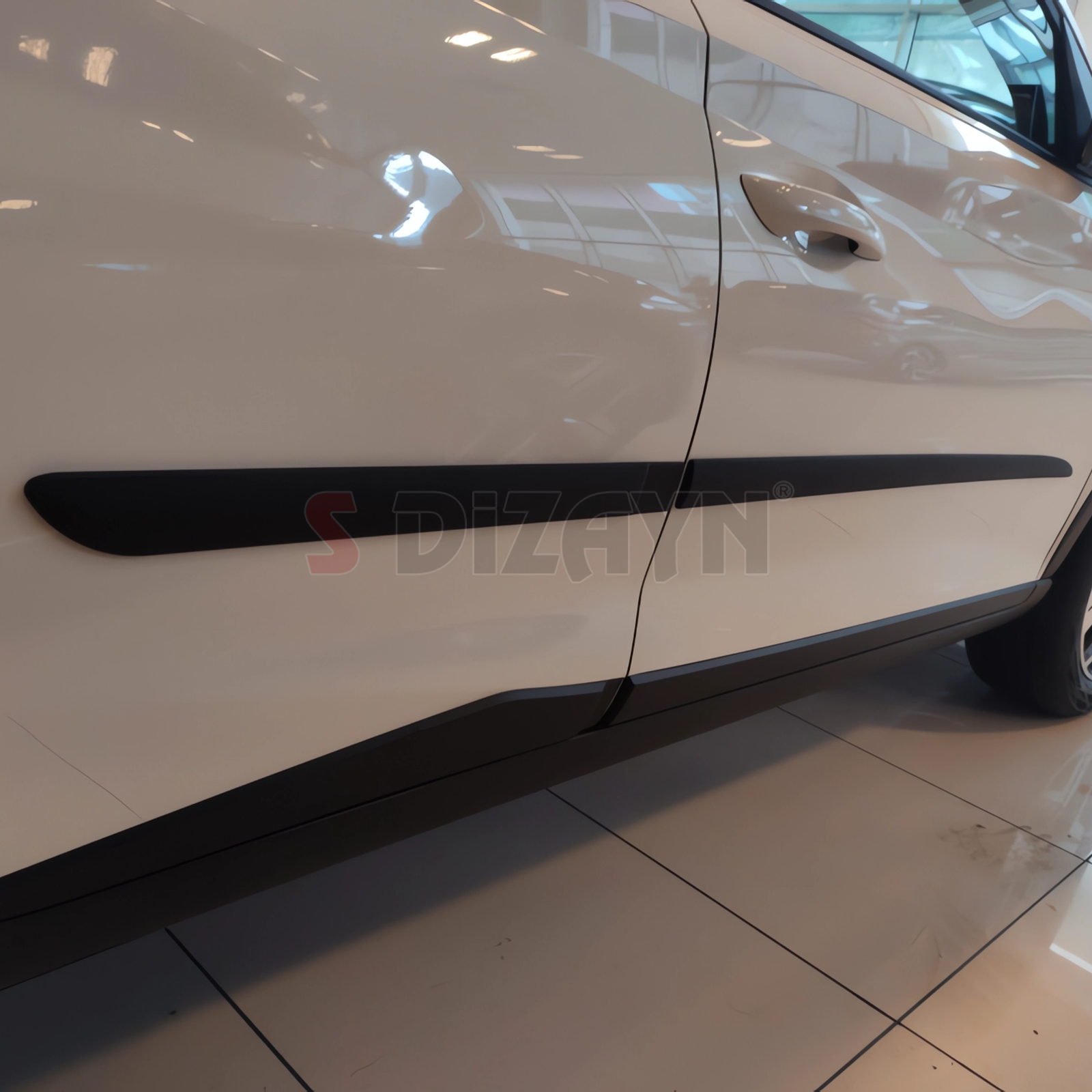 S-Dizayn Hyundai Bayon ABS Plastik Yan Kapı Koruma Çıtası 2021-2024 A+ Kalite