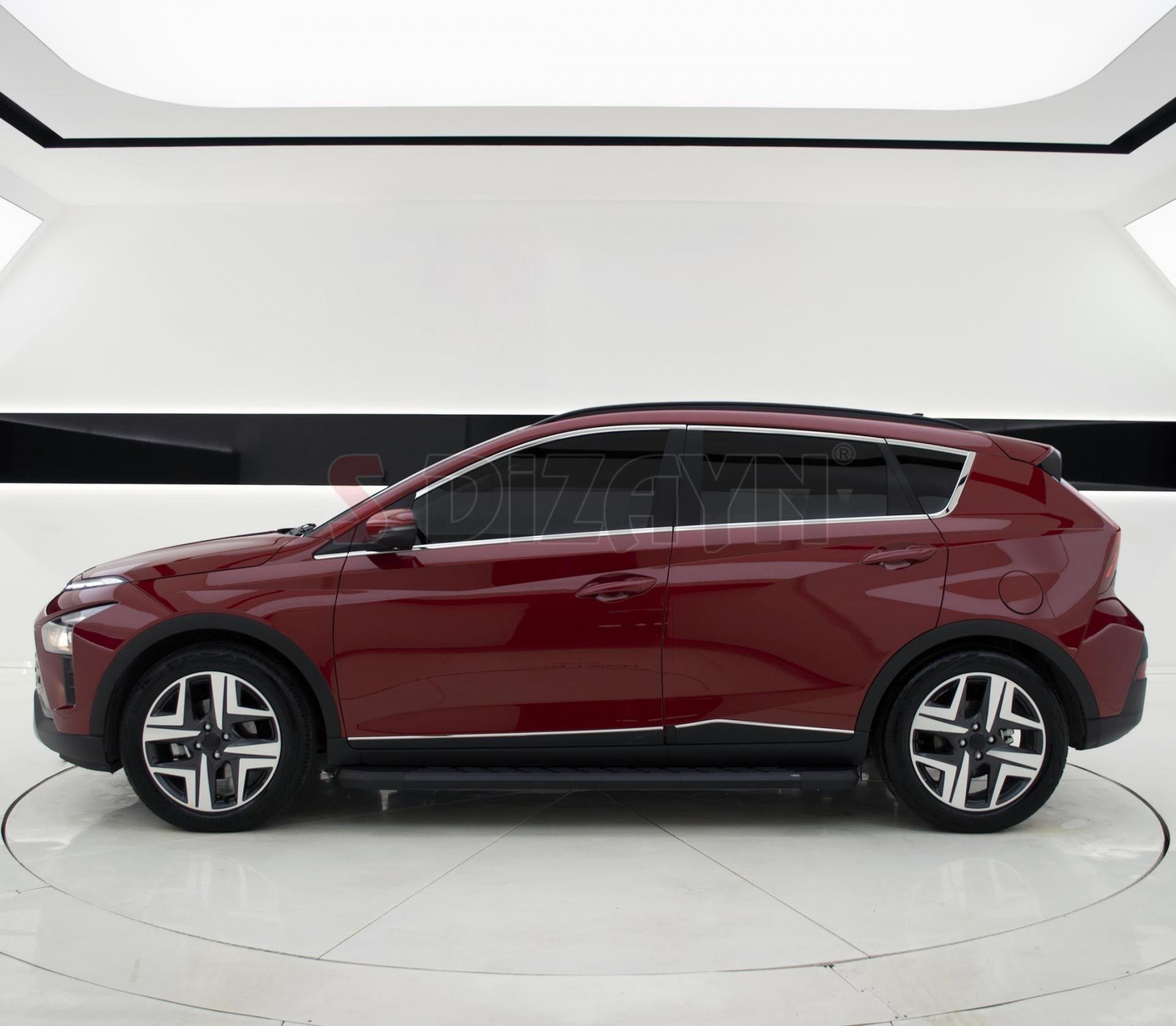 S-Dizayn Hyundai Bayon Krom Yan Kapı Çıtası 4 Prç. 2021 Üzeri