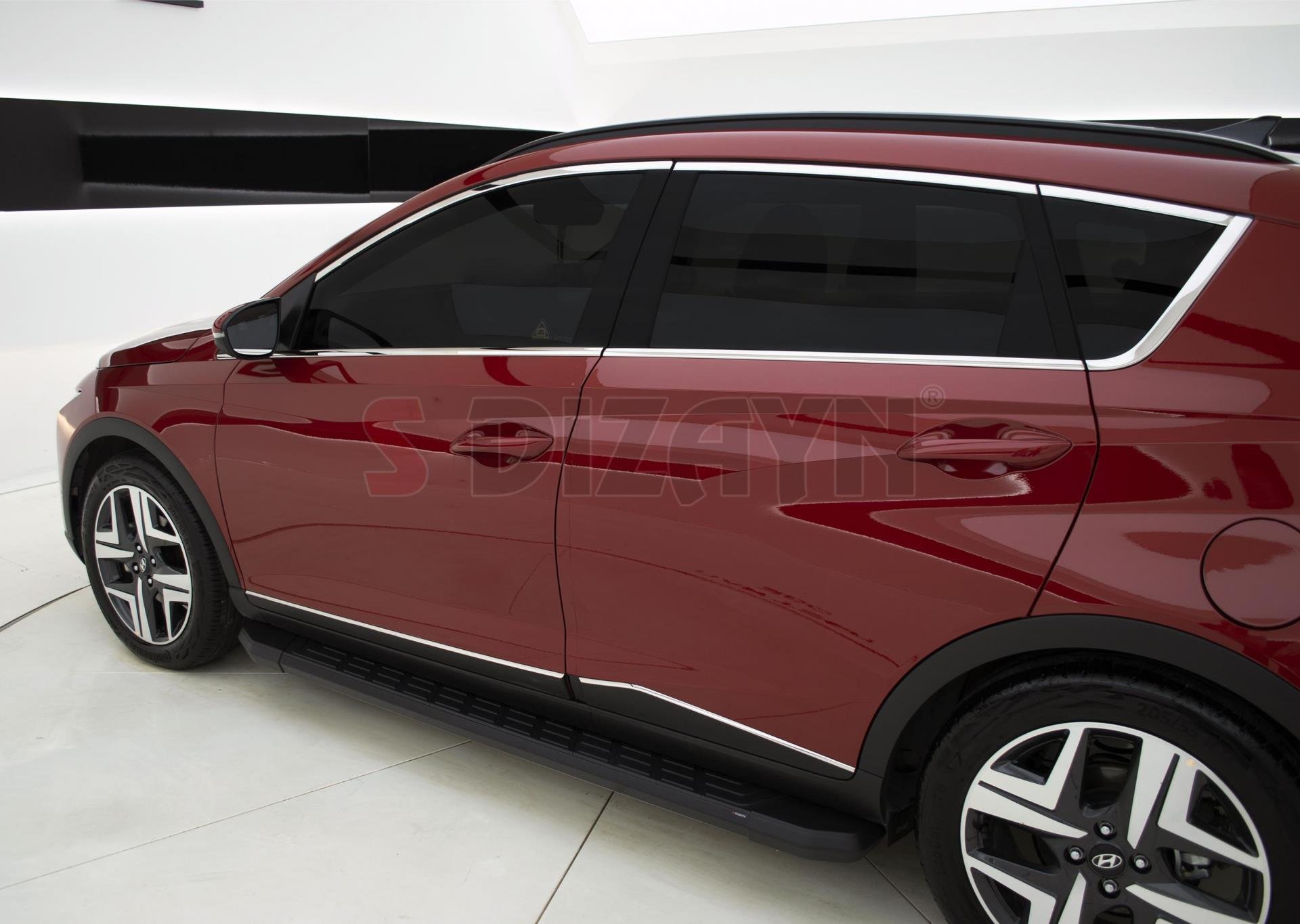 S-Dizayn Hyundai Bayon Krom Yan Kapı Çıtası 4 Prç. 2021 Üzeri