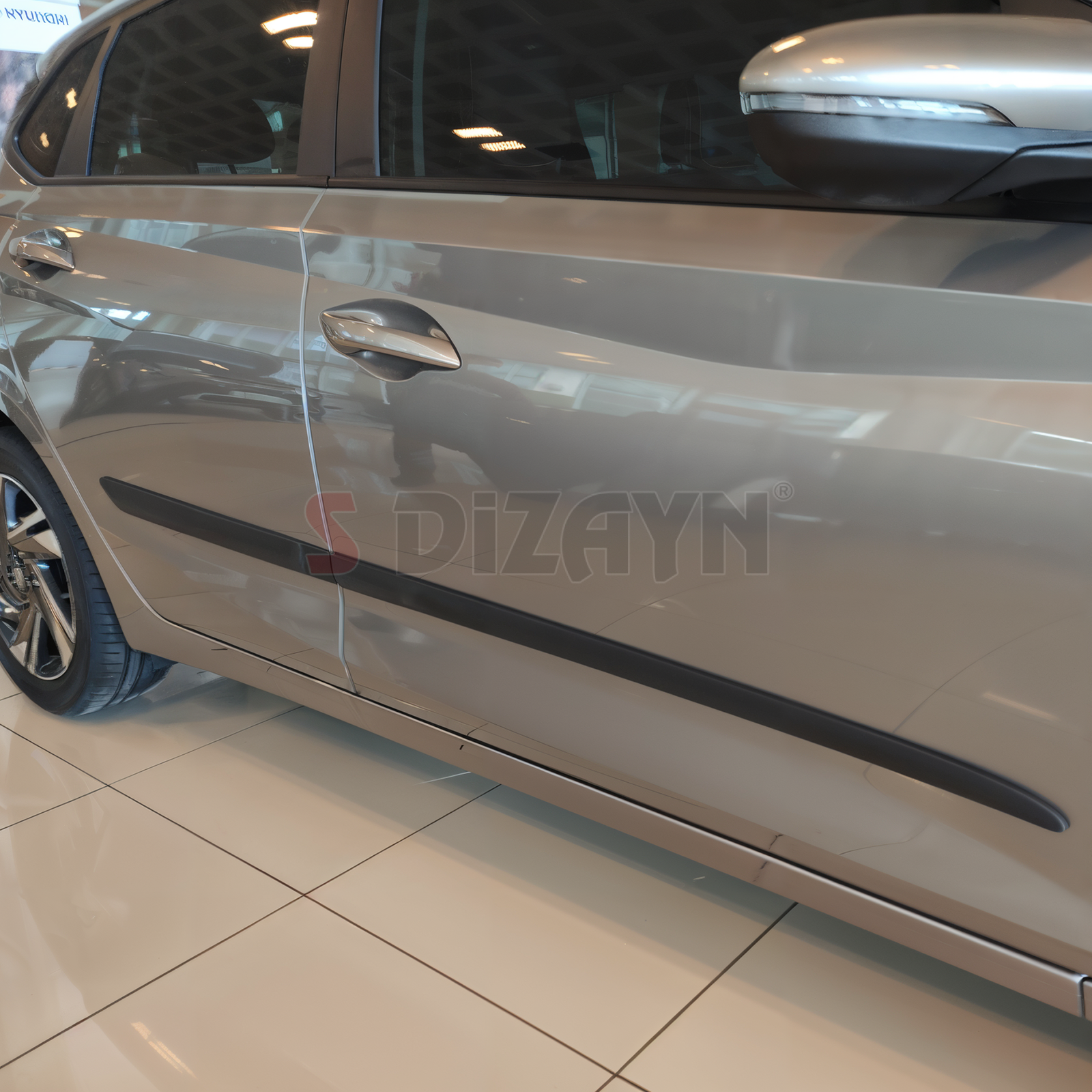 S-Dizayn Hyundai i20 ABS Plastik Yan Kapı Koruma Çıtası 2021 Üzeri A+ Kalite