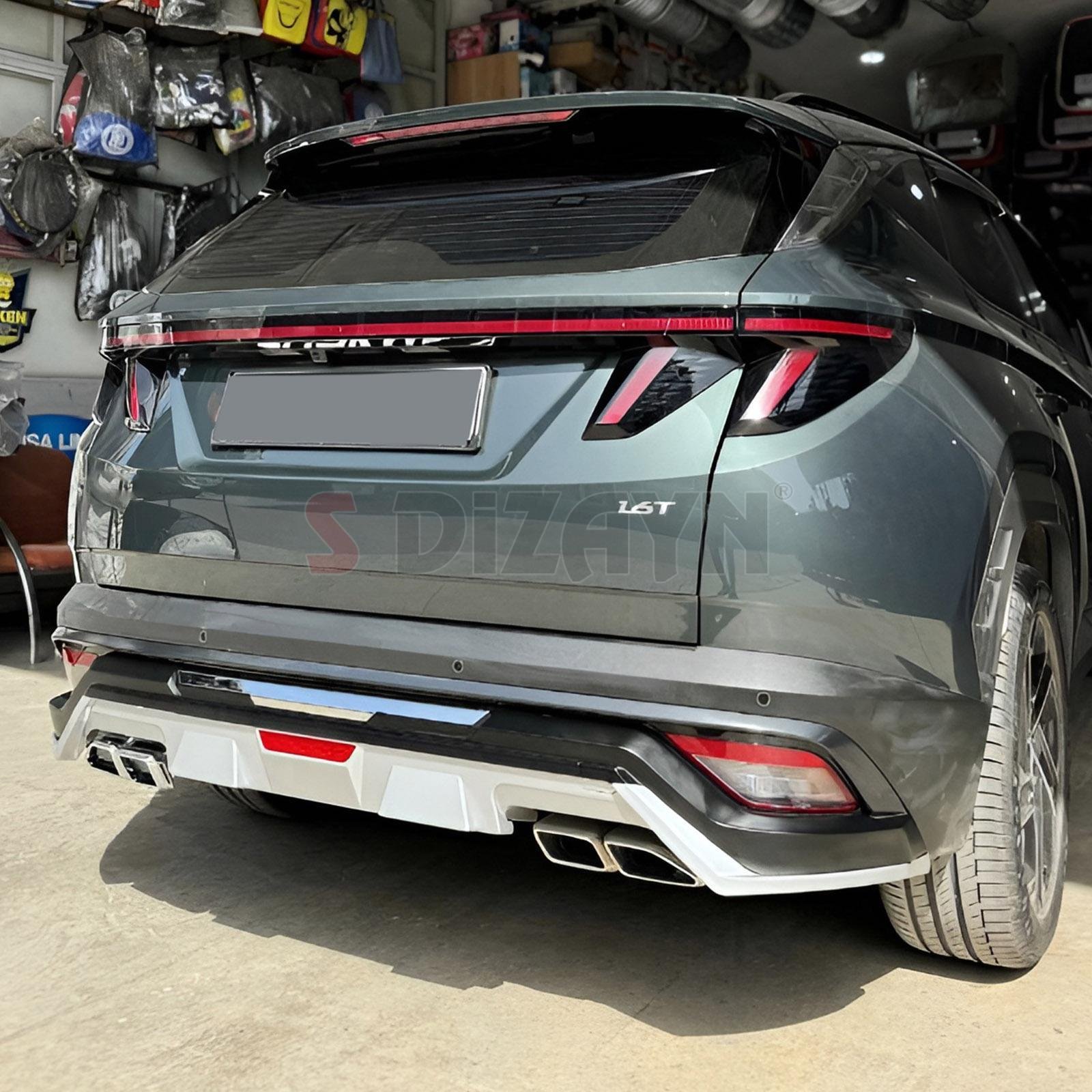 S-Dizayn Hyundai Tucson 4 Ön ve Arka Tampon Koruma Difüzör Seti 2025 Üzeri A+ Kalite