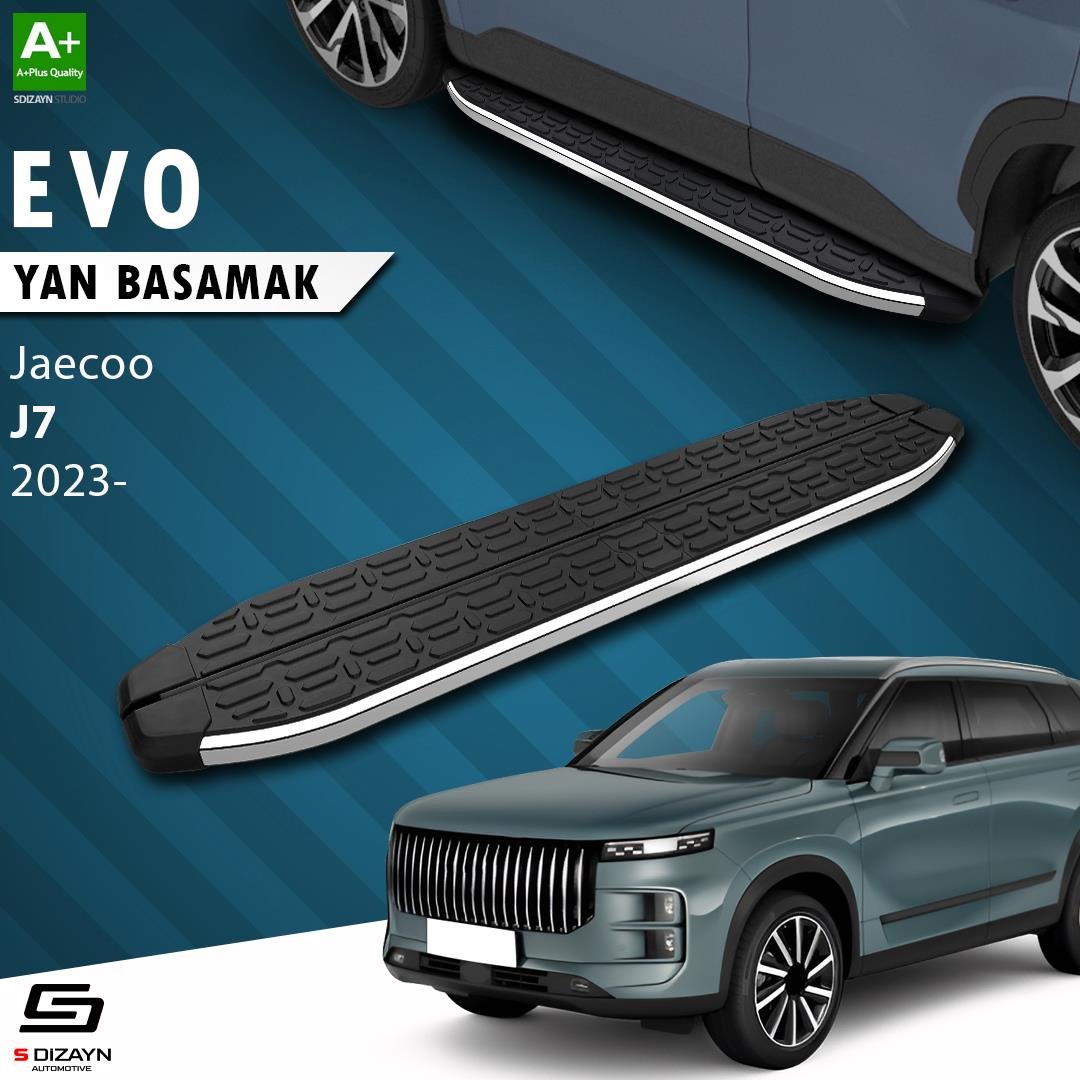 S-Dizayn Jaecoo J7 Evo Krom Yan Basamak 183 Cm 2023 Üzeri