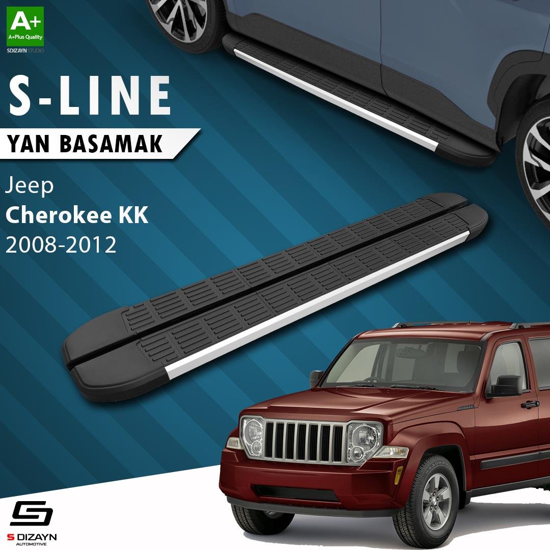 S-Dizayn Jeep Cherokee KK S-Line Aluminyum Yan Basamak 153 Cm 2008-2012 A+ Kalite