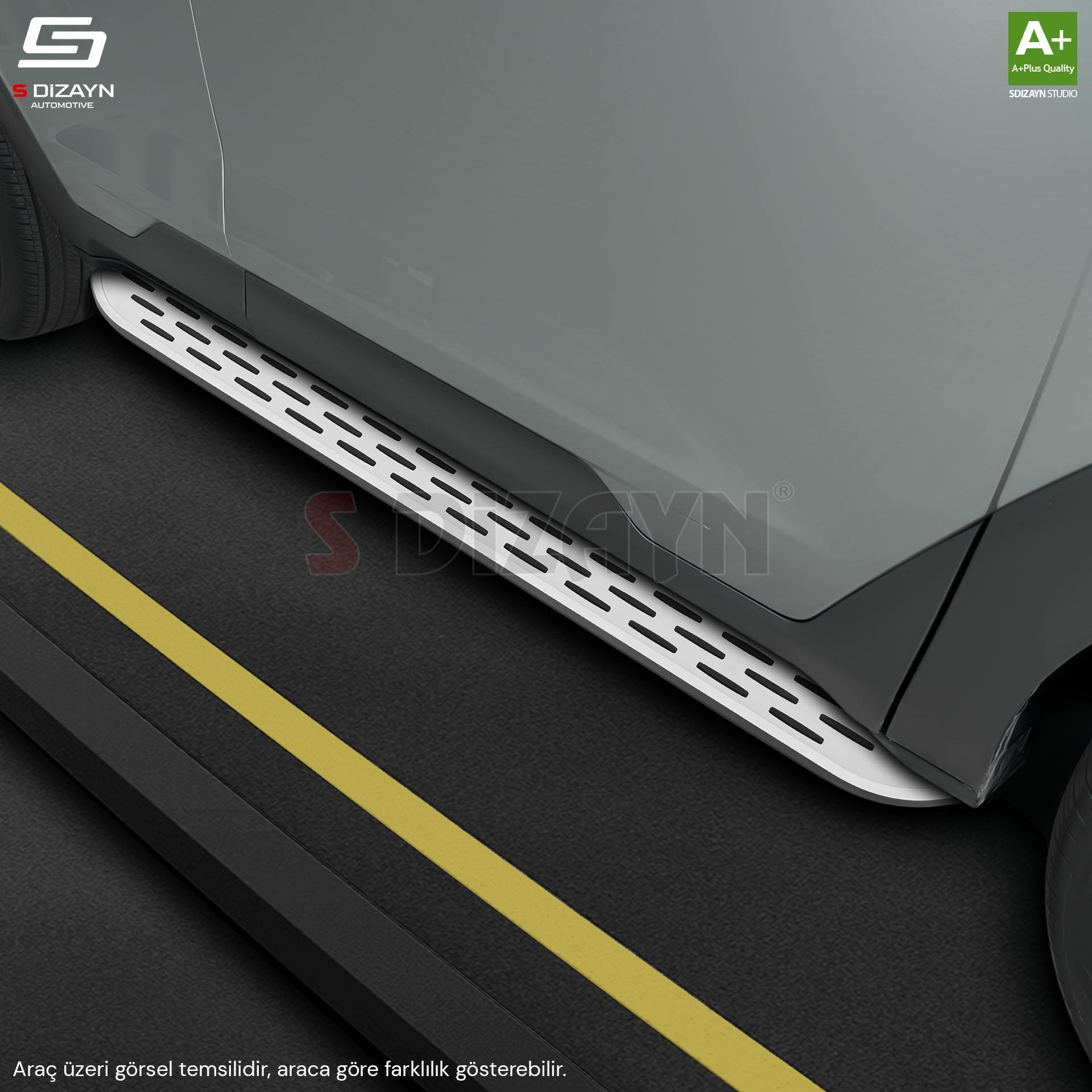 S-Dizayn Jeep Commander OEM Still Pro V1 Aluminyum Yan Basamak 173 Cm 2006-2010 A+ Kalite