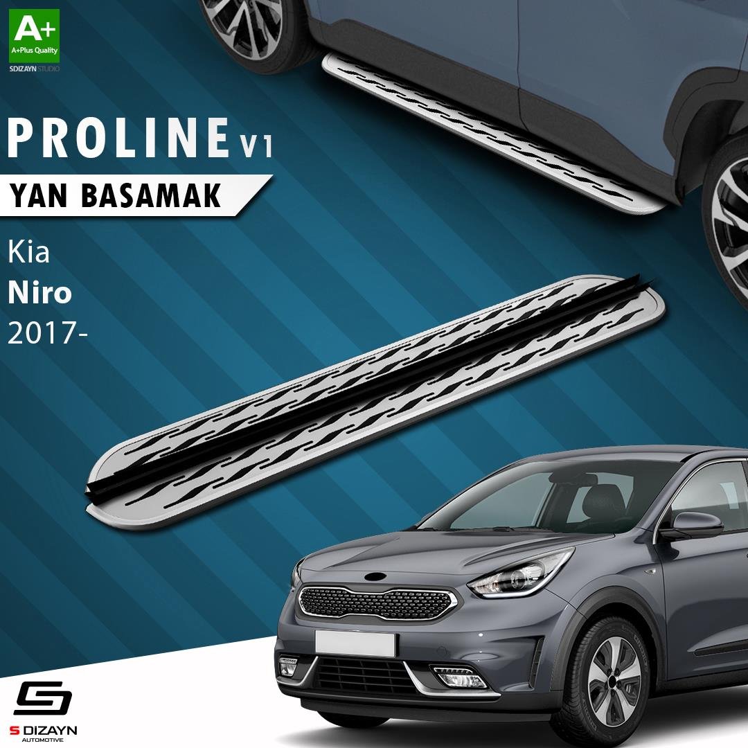 S-Dizayn Kia Niro OEM Still Pro V2 Aluminyum Yan Basamak 183 Cm 2017 Üzeri A+ Kalite