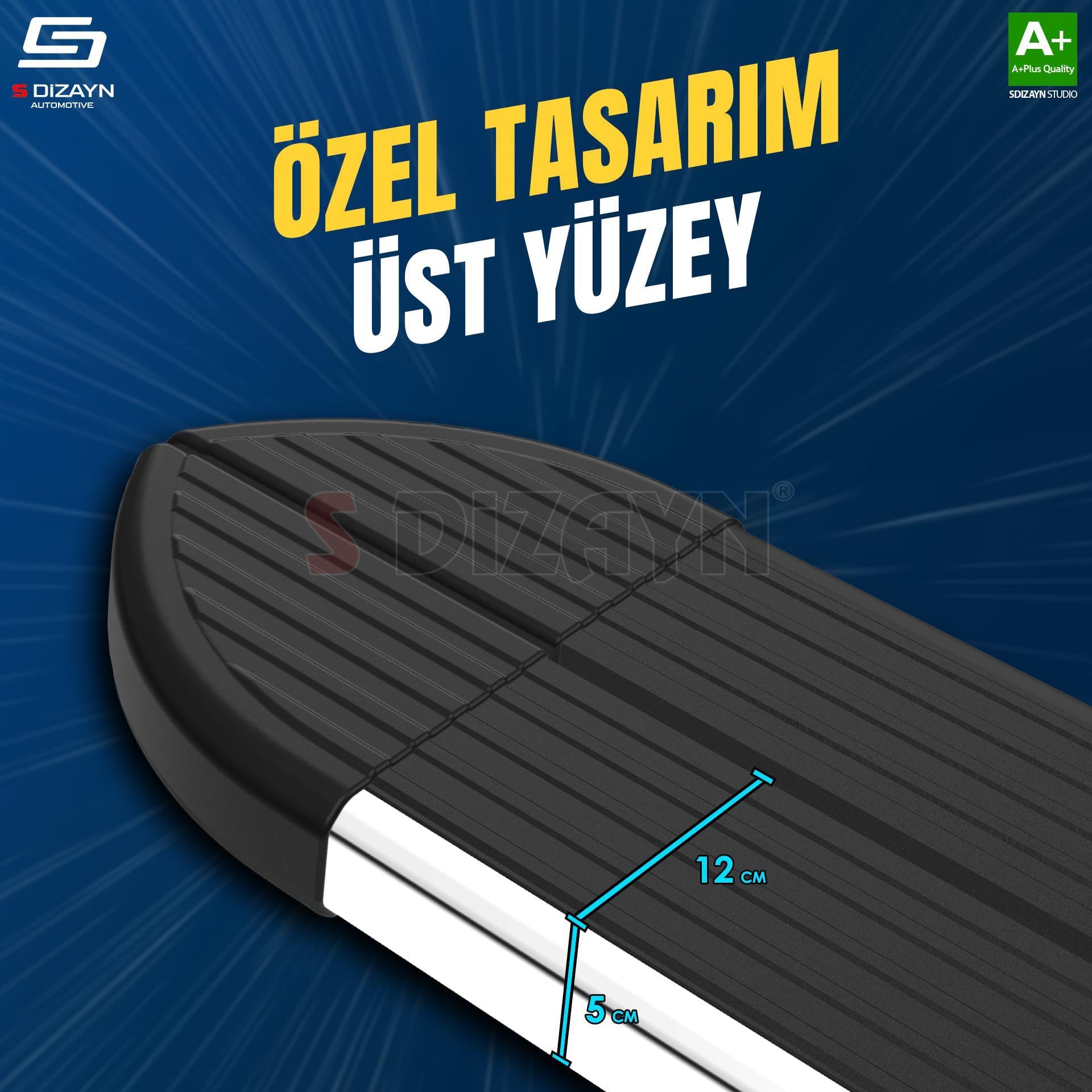 S-Dizayn Kia Niro Skyline Krom Yan Basamak 183 Cm 2017 Üzeri A+ Kalite