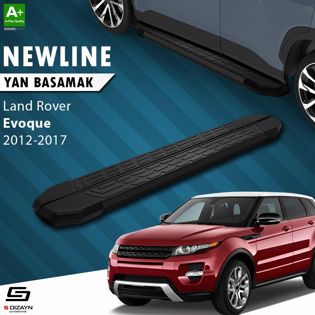 S-Dizayn Land Rover Range Rover Evoque NewLine Siyah Yan Basamak 173 Cm 2012-2017 A+ Kalite