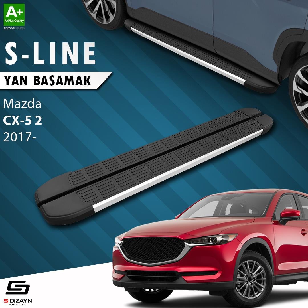 S-Dizayn Mazda CX-5 2 S-Line Aluminyum Yan Basamak 183 Cm 2017 Üzeri A+ Kalite