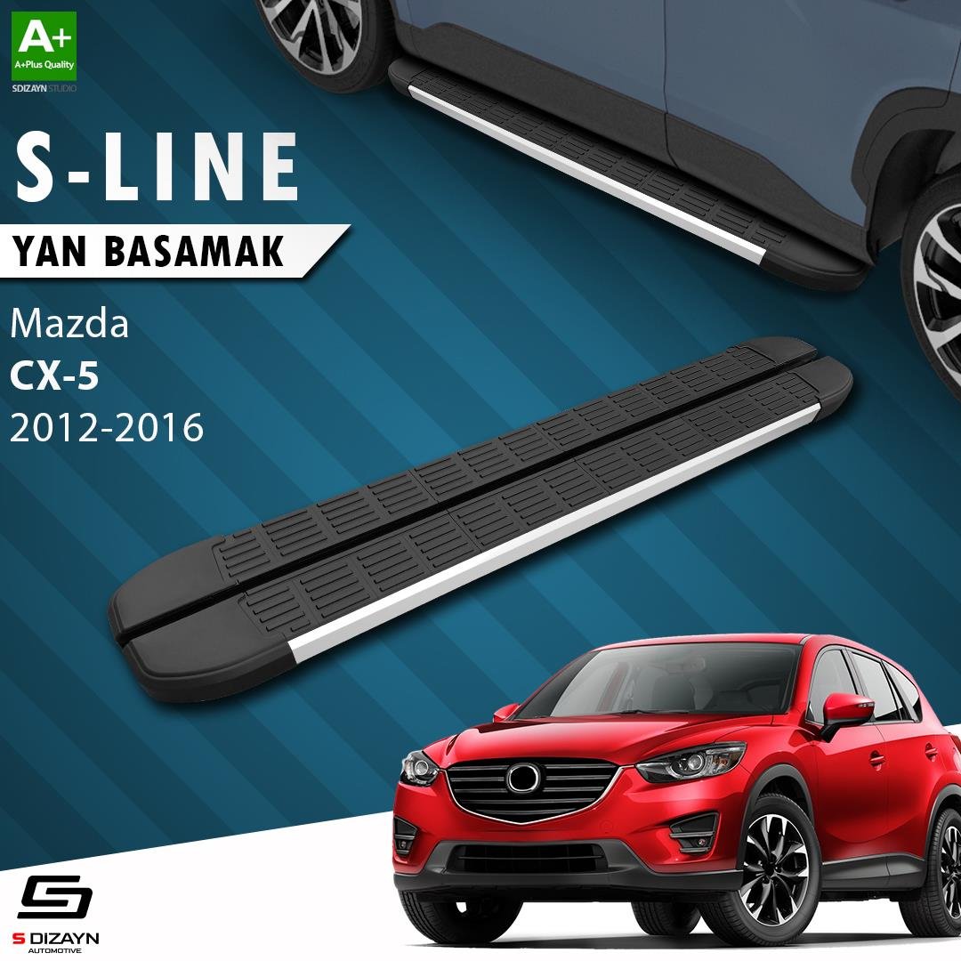S-Dizayn Mazda CX-5 S-Line Aluminyum Yan Basamak 183 Cm 2012-2016 A+ Kalite