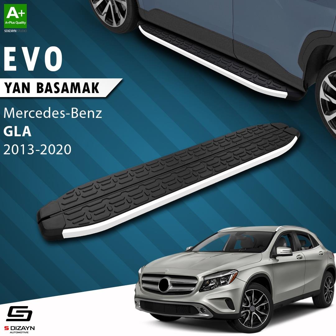 S-Dizayn Mercedes GLA X156 Evo Aluminyum Yan Basamak 183 Cm 2013-2020 A+ Kalite