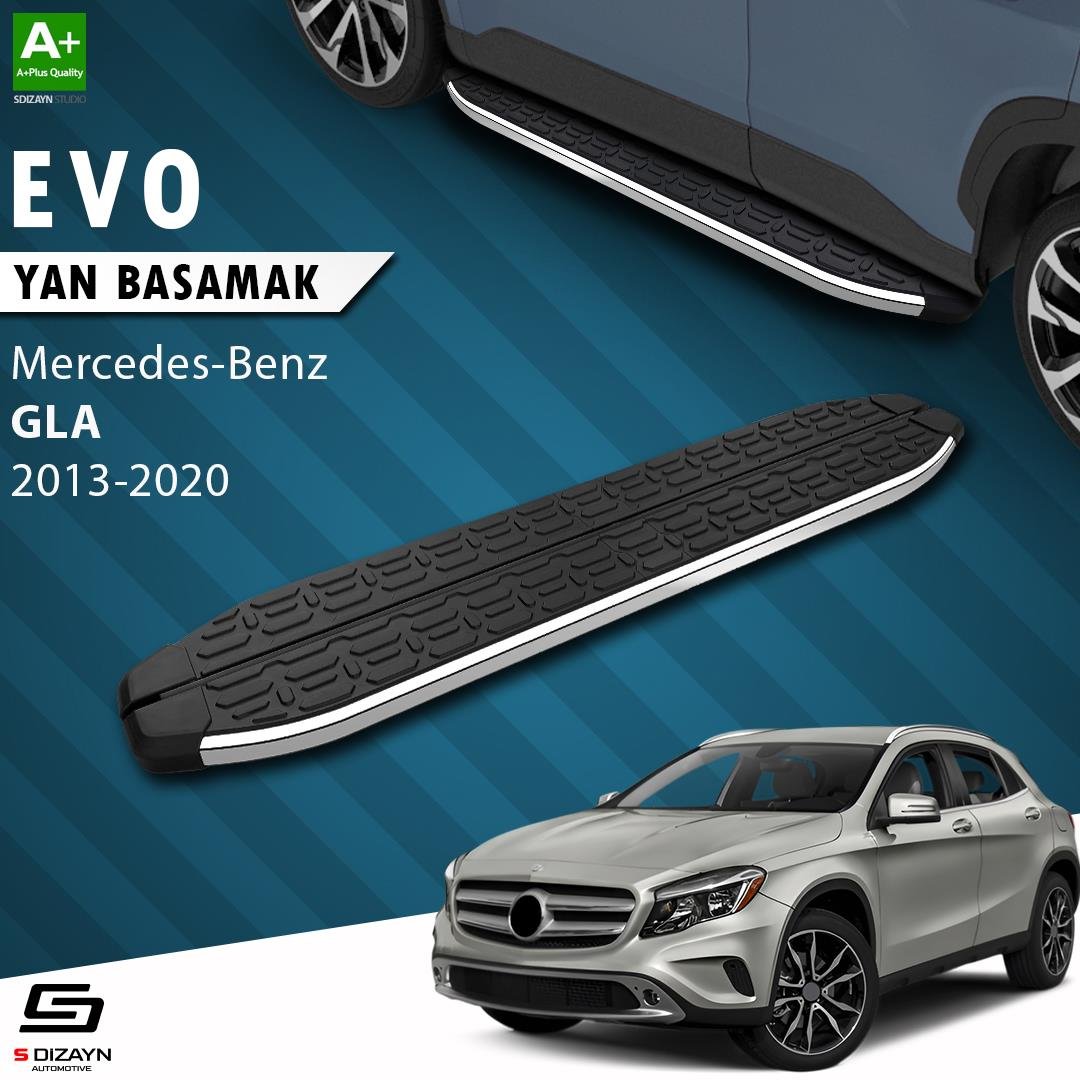 S-Dizayn Mercedes GLA X156 Evo Krom Yan Basamak 183 Cm 2013-2020 A+ Kalite