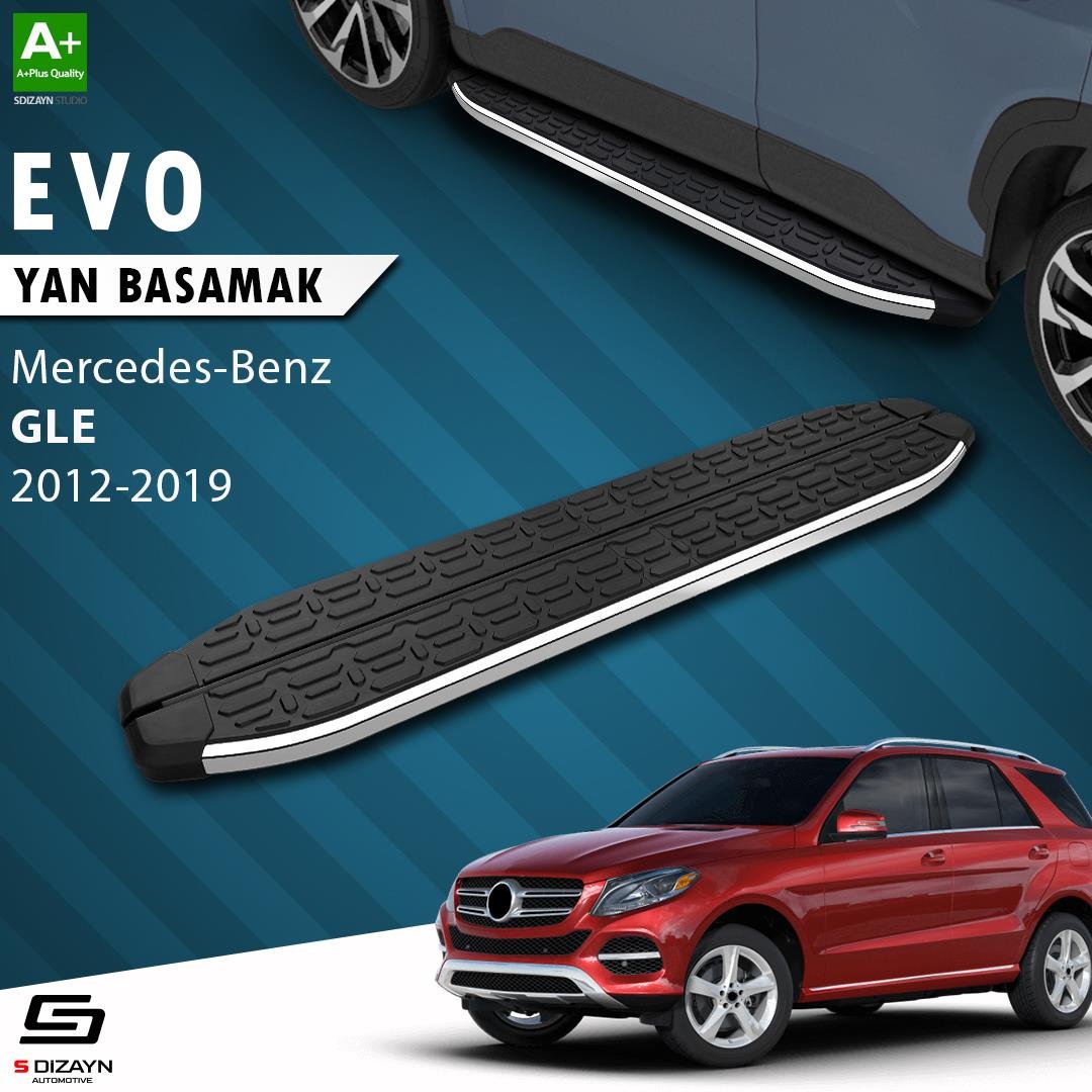 S-Dizayn Mercedes GLE W166 Evo Krom Yan Basamak 193 Cm 2012-2019 A+ Kalite