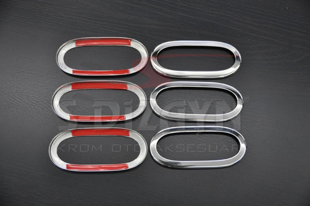 S-Dizayn Mercedes Sprinter W906 Krom Yan Reflektör Çerçevesi 6 Prç 2006-2013