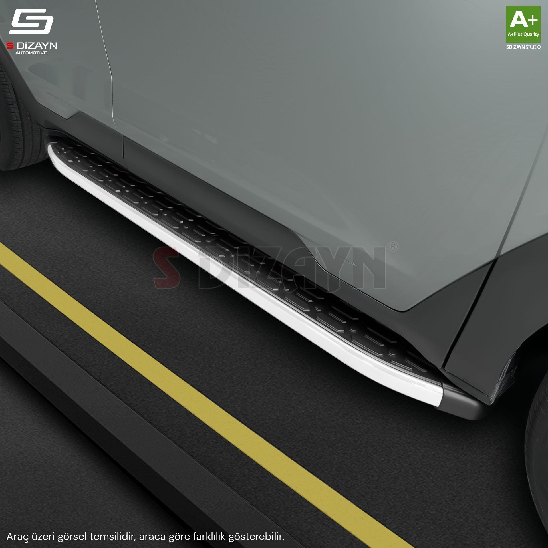 S-Dizayn Mitsubishi L200 5 Makyajlı Evo Aluminyum Yan Basamak 203 Cm 2019-2023 A+ Kalite