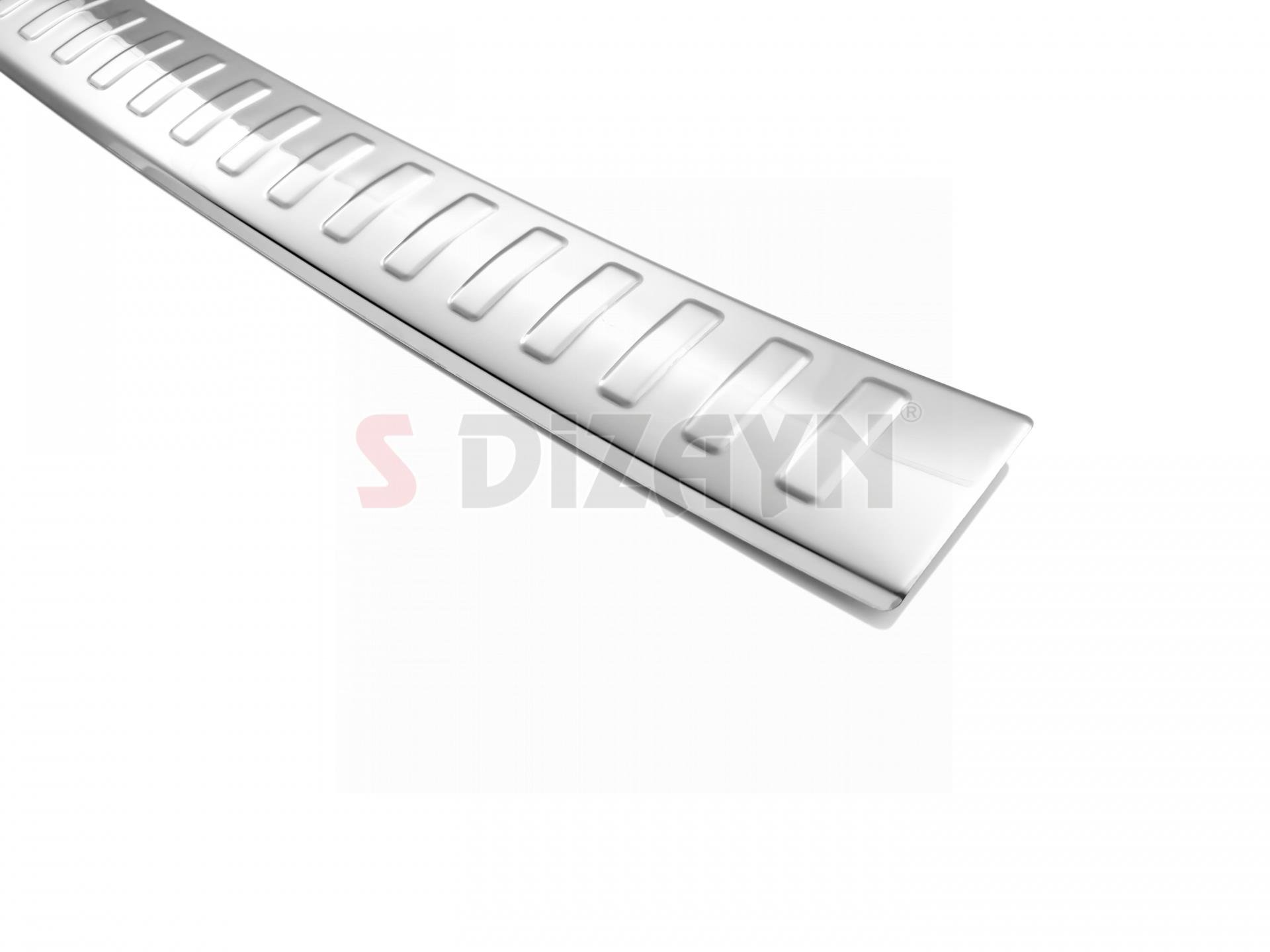 S-Dizayn Mitsubishi Outlander 3 Krom Arka Tampon Eşiği 2013-2019