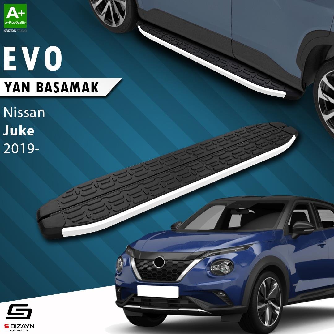 S-Dizayn Nissan Juke 2 Evo Aluminyum Yan Basamak 173 Cm 2019 Üzeri A+ Kalite