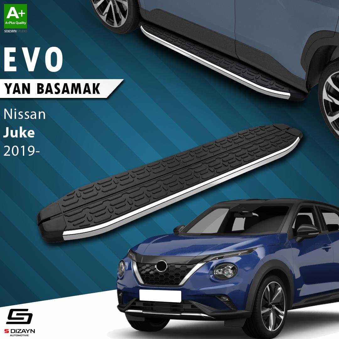 S-Dizayn Nissan Juke 2 Evo Krom Yan Basamak 173 Cm 2019 Üzeri A+ Kalite