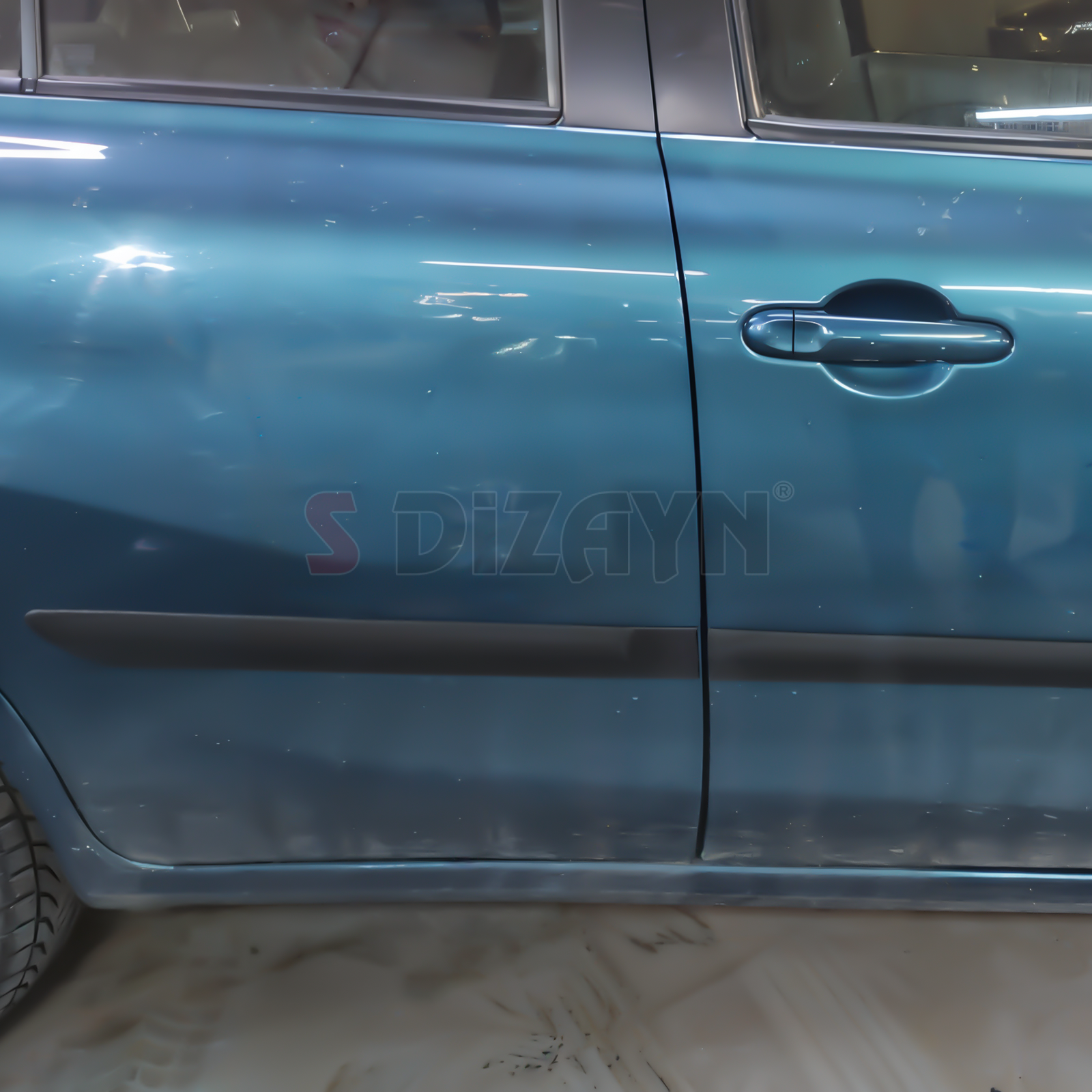 S-Dizayn Nissan Micra ABS Plastik Yan Kapı Koruma Çıtası 2013 Üzeri A+ Kalite