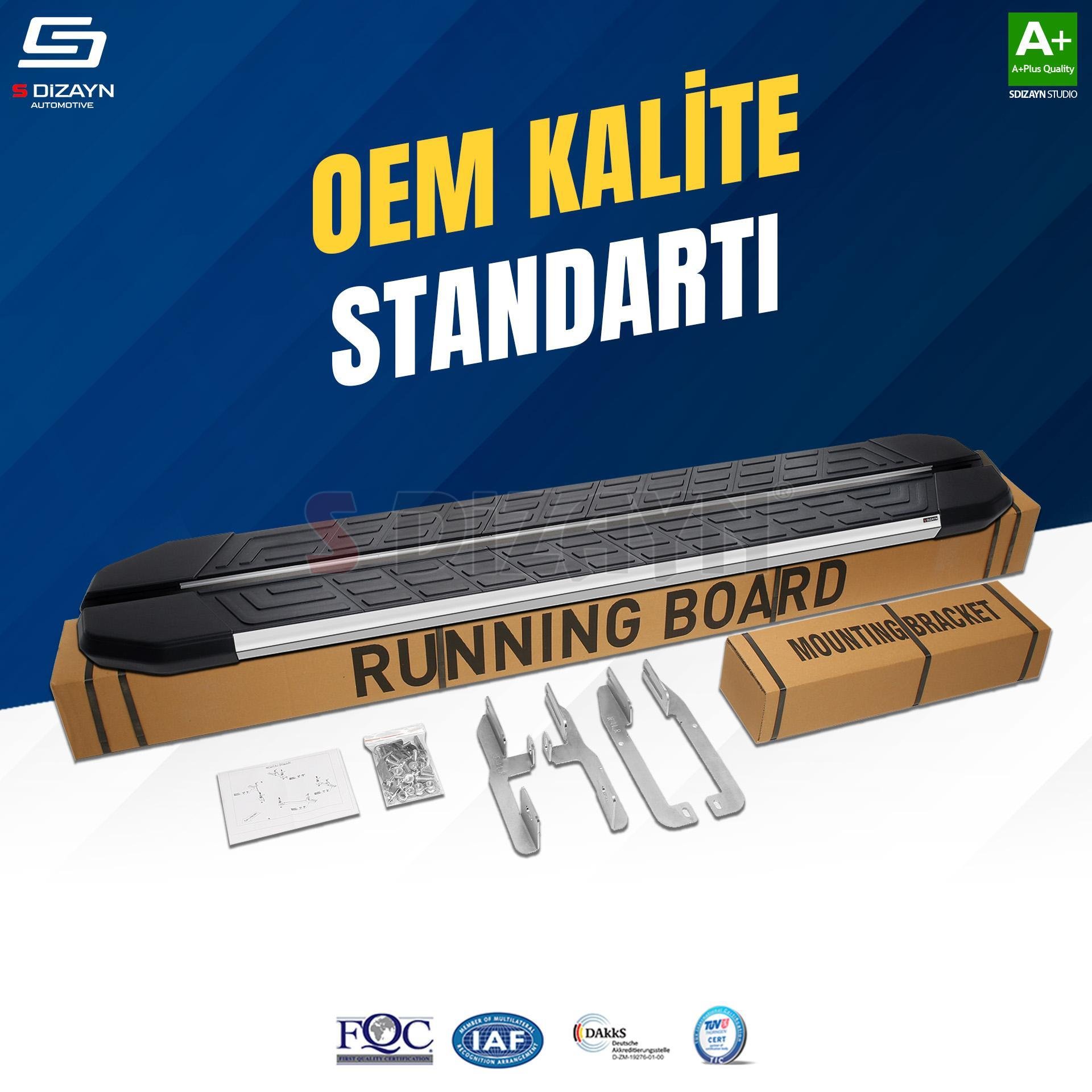 S-Dizayn Nissan Qashqai 2 NewLine Krom Yan Basamak 173 Cm 2014-2021 A+ Kalite