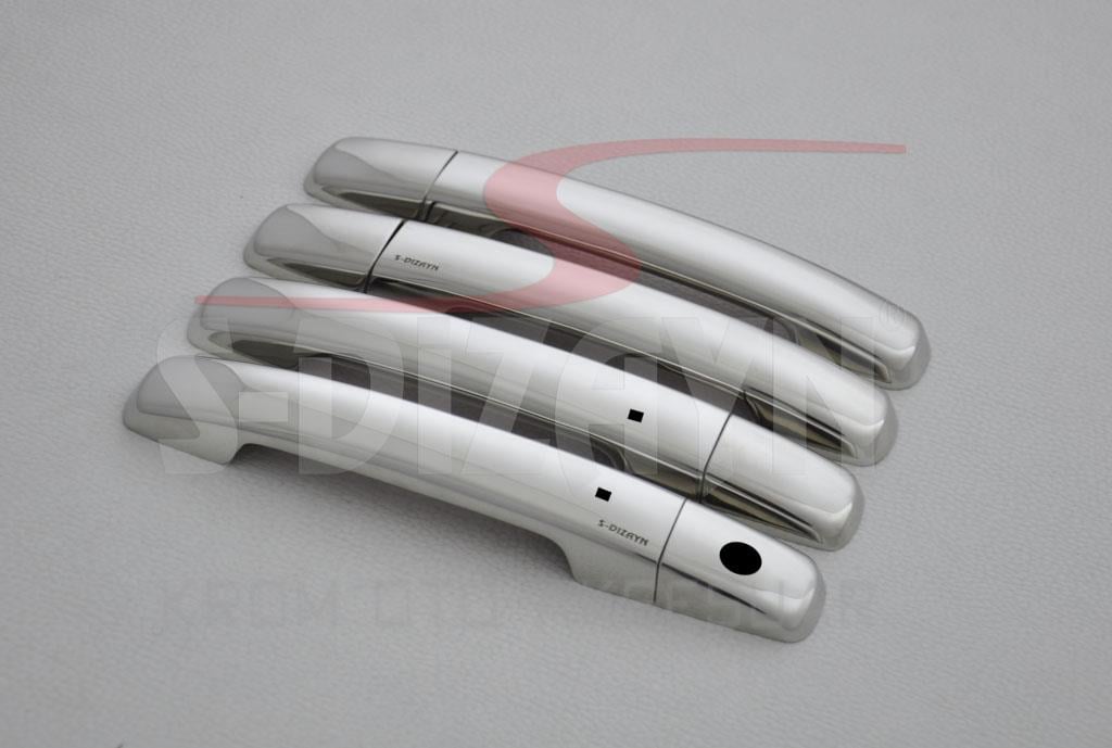 S-Dizayn Nissan Qashqai Krom Kapı Kolu 4 Kapı 2007-2010 (Sensörlü)