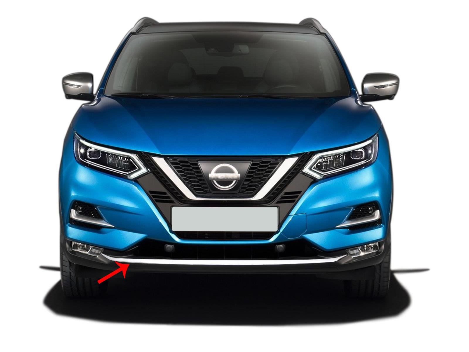 S-Dizayn Nissan Qashqai Krom Ön Tampon Çıtası 2017-2021