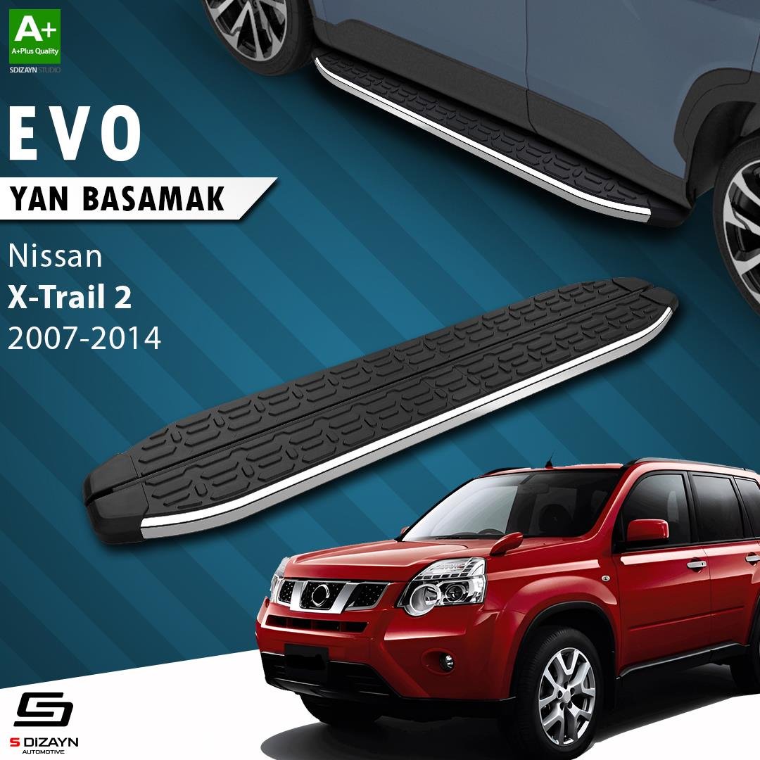 S-Dizayn Nissan X-Trail T31 Evo Krom Yan Basamak 173 Cm 2007-2014 A+ Kalite